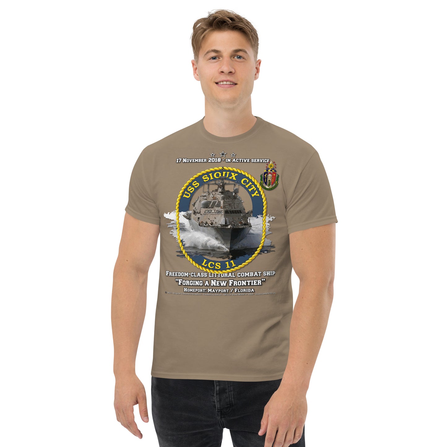USS SIOUX CITY LCS-11 Shipmates T-shirt