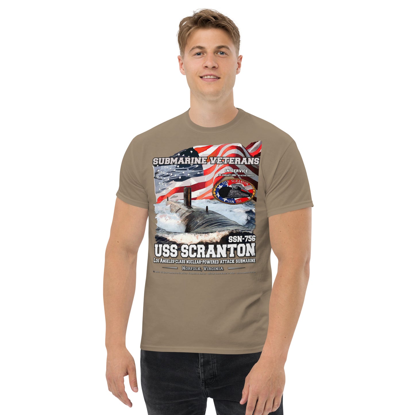 USS SCRANTON SSN-756 Submarine t-shirt