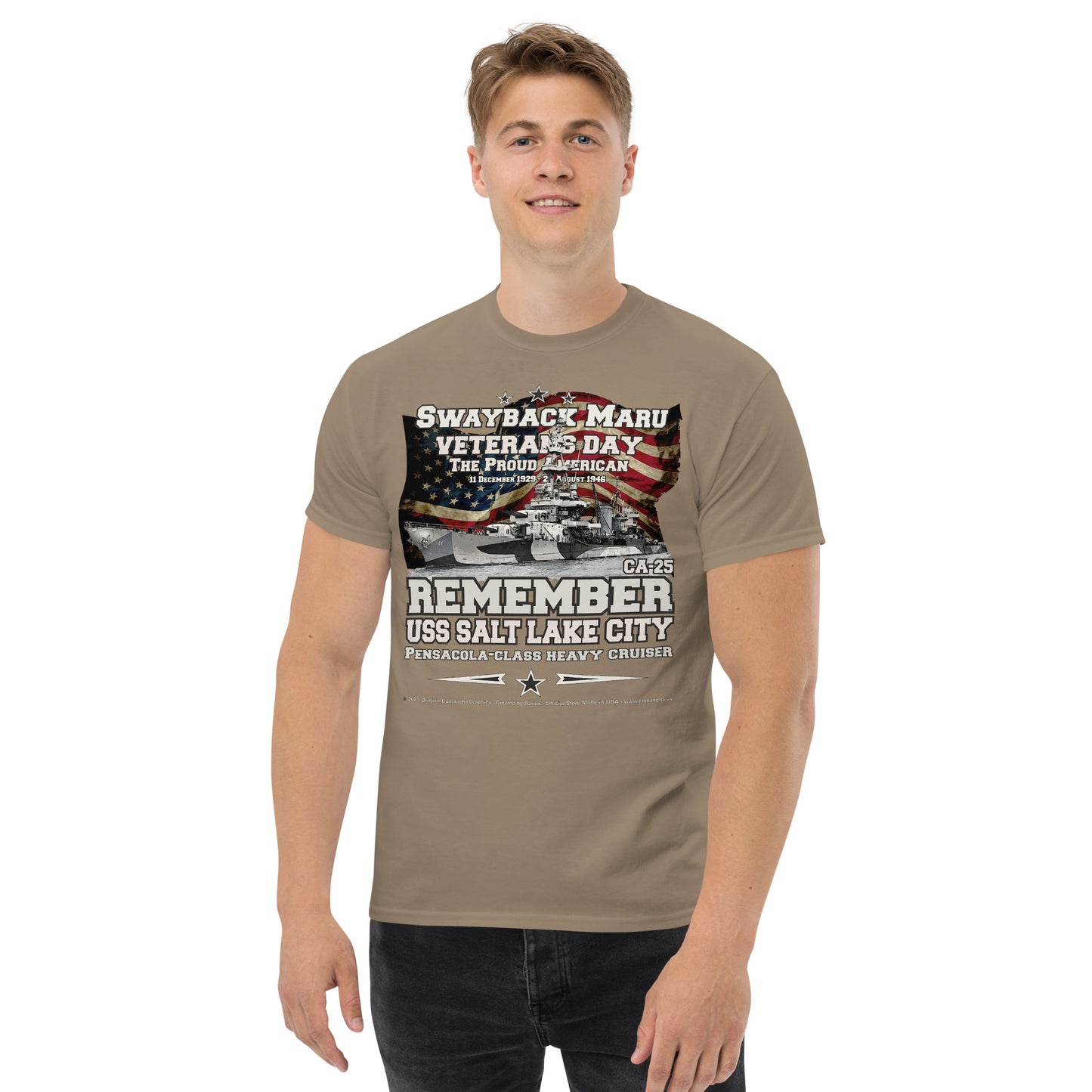 USS SALT LAKE CITY SSN-716 Heavy Cruiser Veterans classic t-shirt, Comancha T-shirts,
