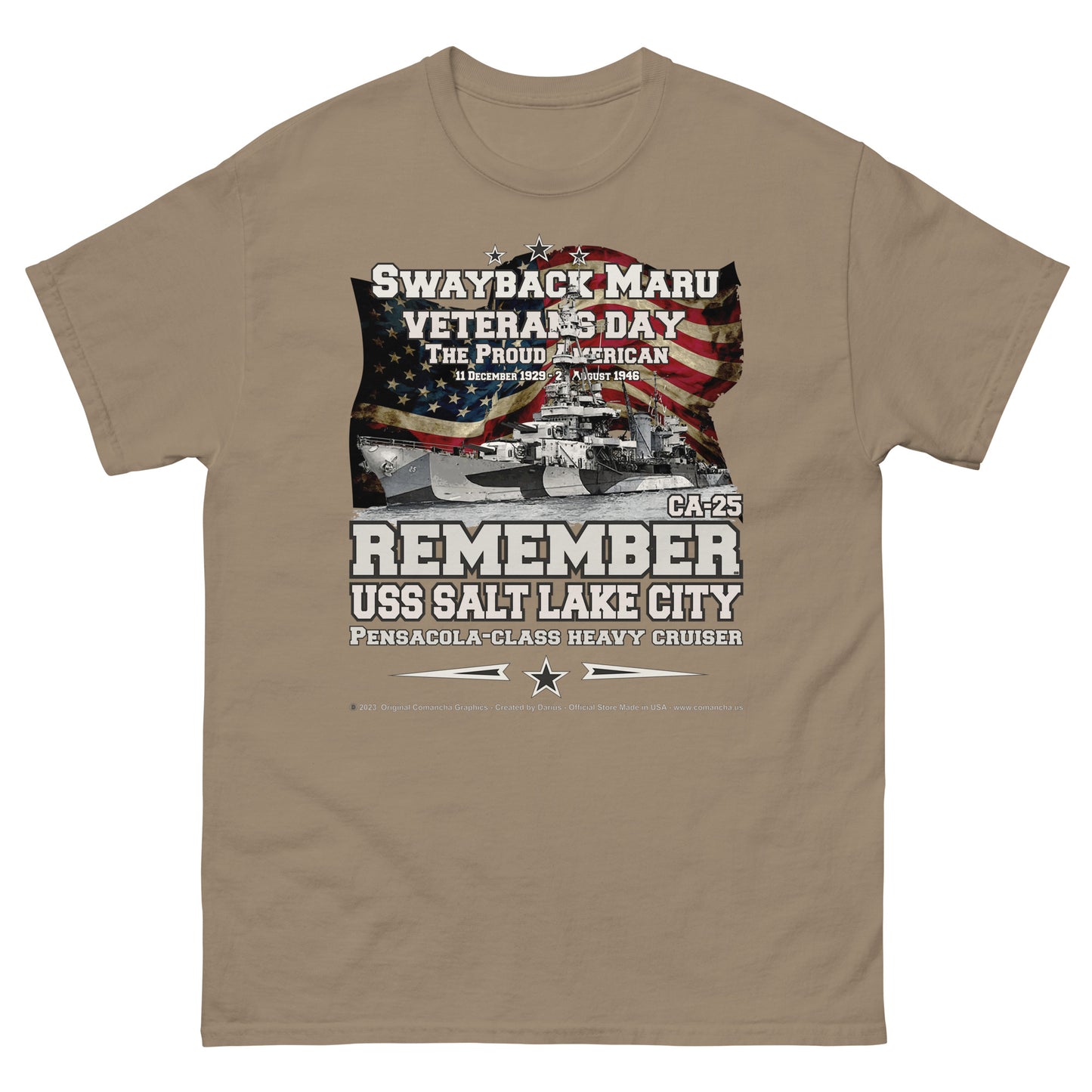 USS SALT LAKE CITY SSN-716 Heavy Cruiser t-shirt
