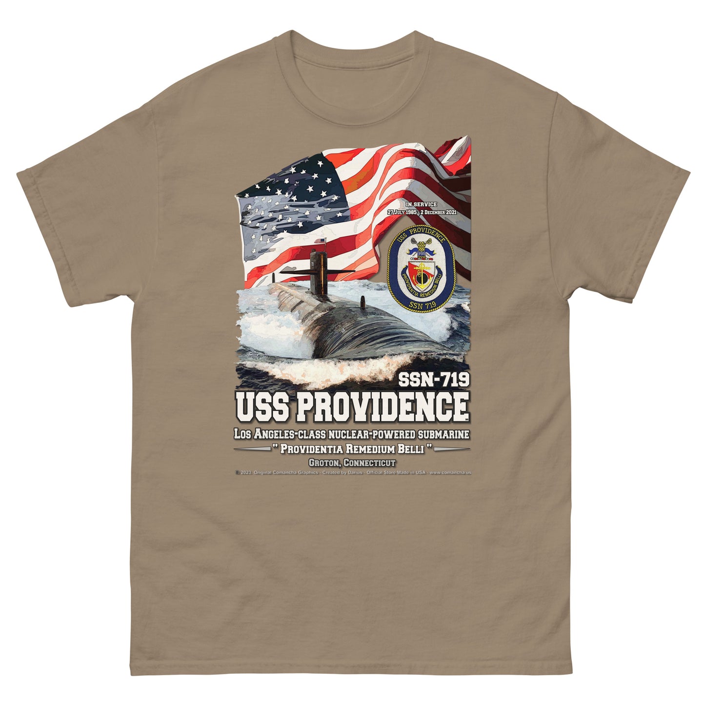 USS PROVIDENCE SSN-719 Submarine T-Shirt