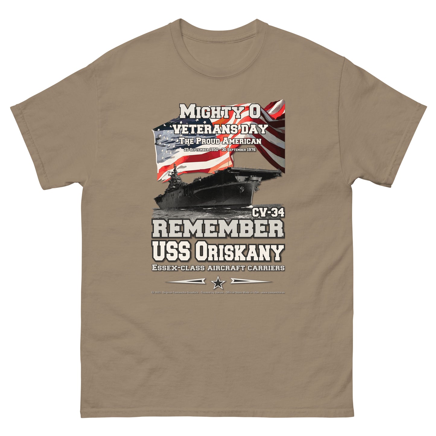USS ORISKANY CV-34 Aircraft Carrier T-Shirt
