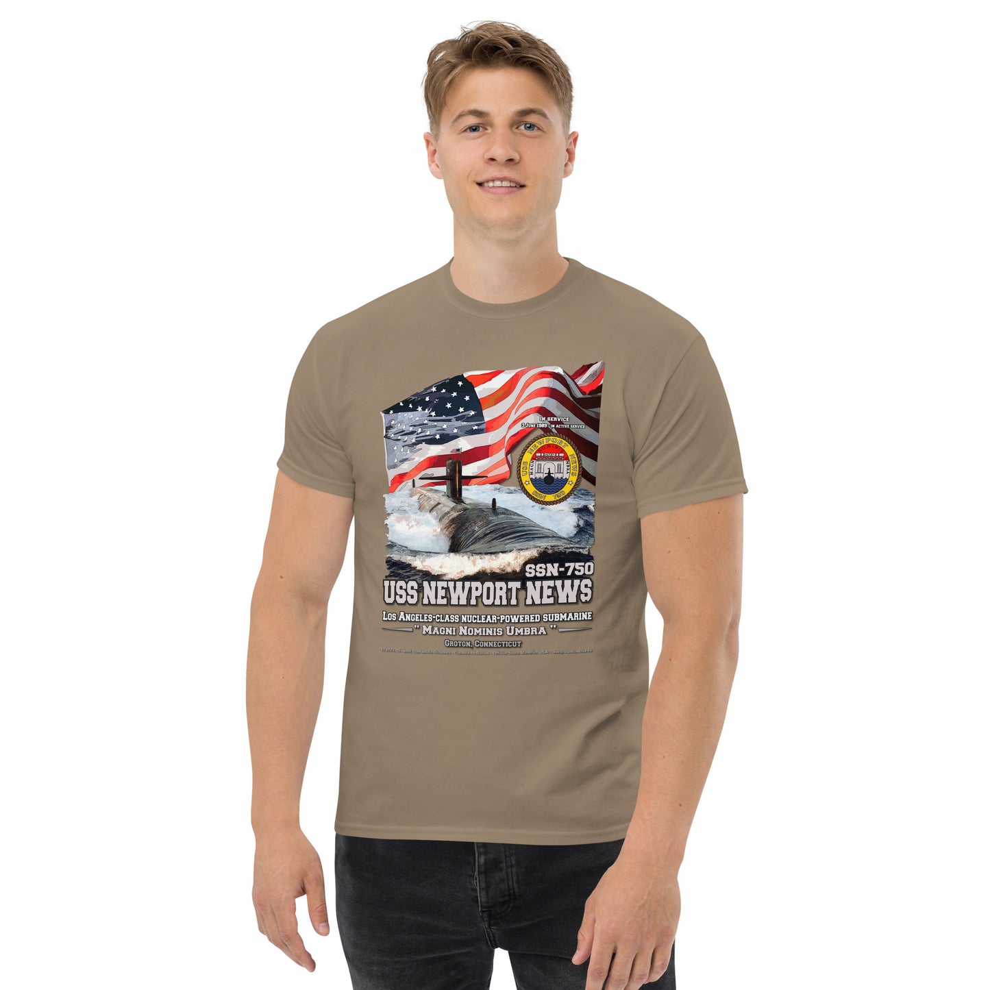 USS NEWPORT NEWS SSN-750 Submarine T-shirt