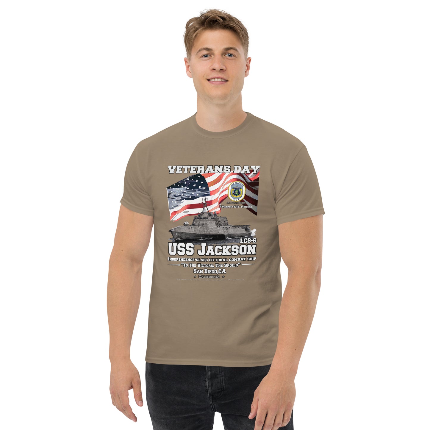 USS JACKSON LCS-6 Littoral Combat Ship T-Shirt