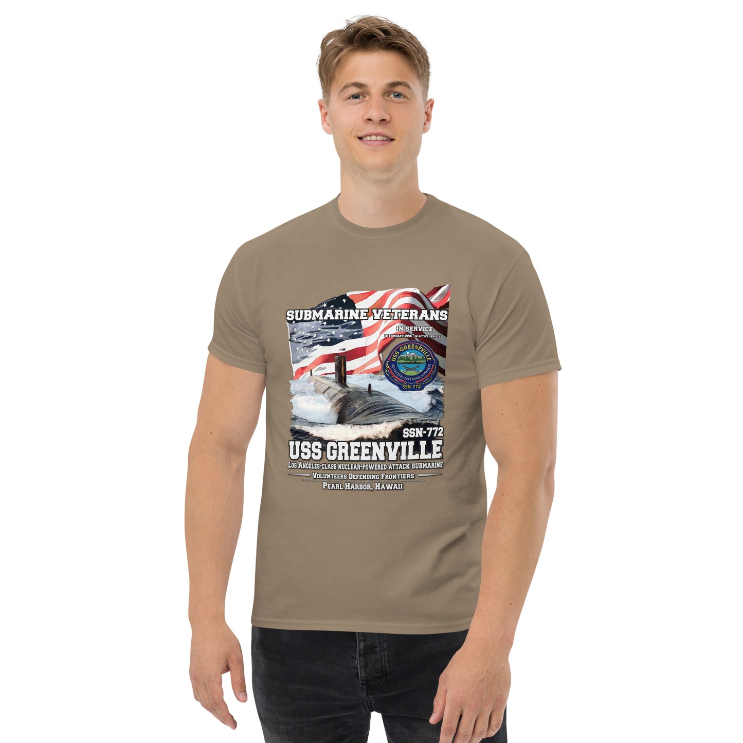 USS GREENVILLE SSG-772 Submarine t-shirt