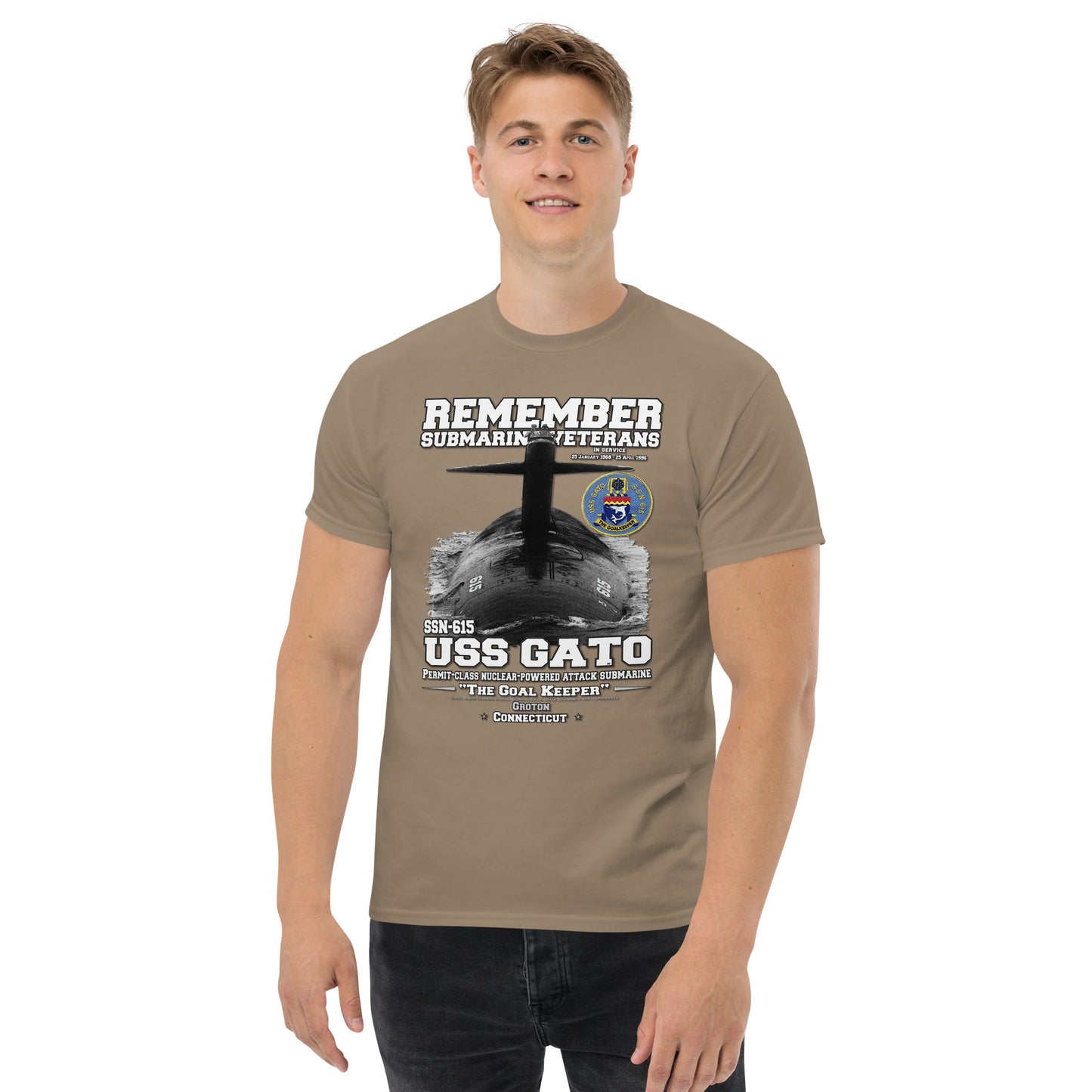 USS GATO SSN-615 Submarine Shipmates t-shirt