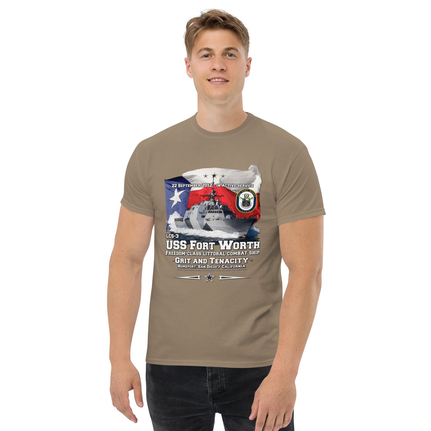 USS FORT WORTH LCS-3 Littoral Combat Ship T-shirt
