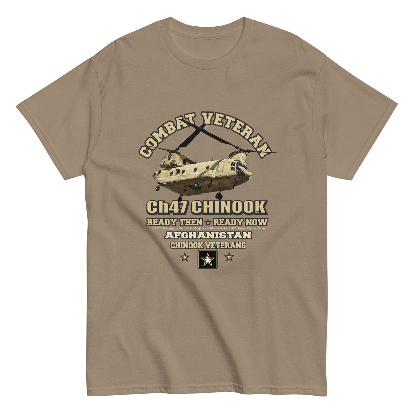 CH-47 CHINOOK t-shirt, Afghanistan veterans T-shirt, US Army tee,Comancha Graphics,
