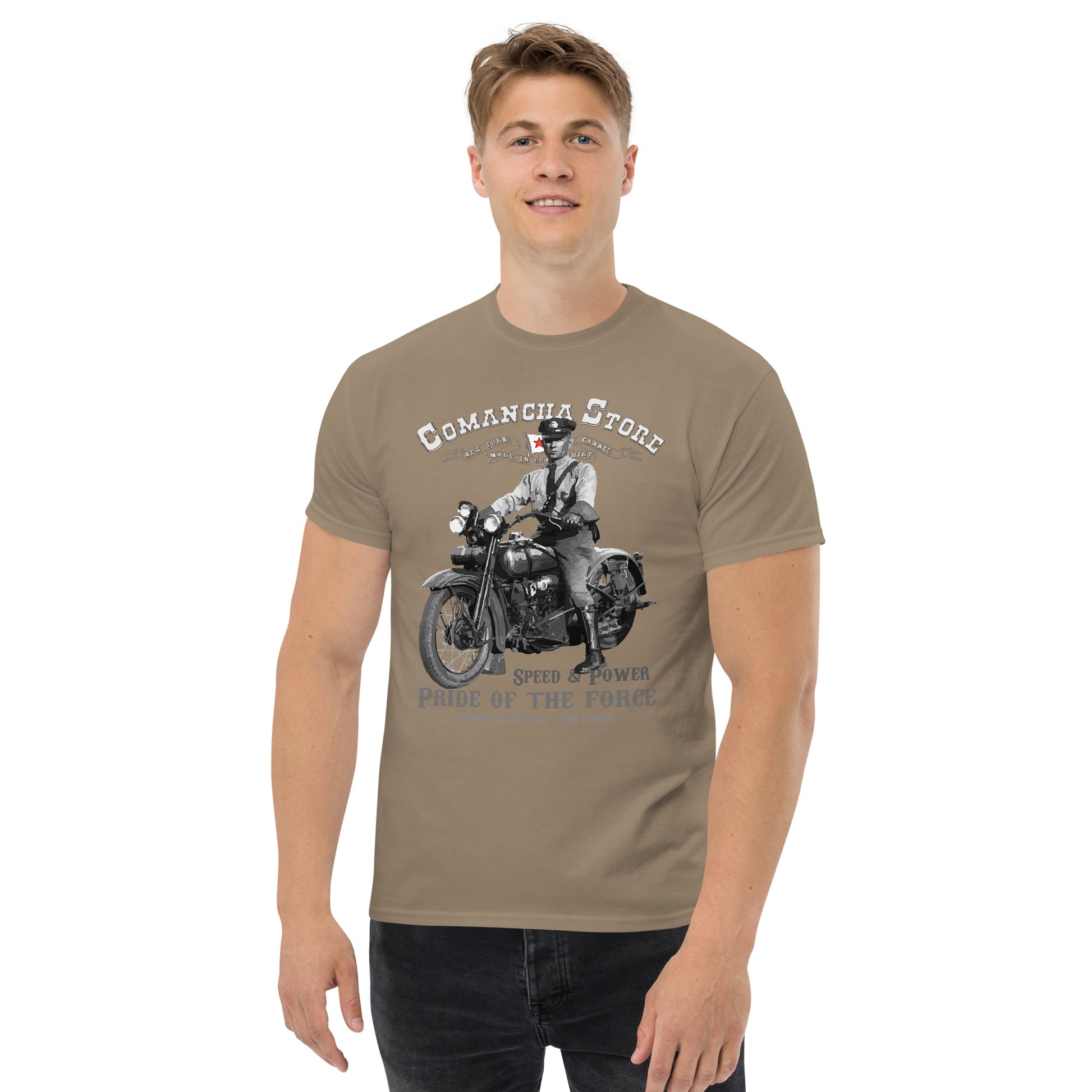 Speed & Power tee, Motorcycles t-shirt,Vintage motorcycle t-shirt,comancha Graphics Tee,