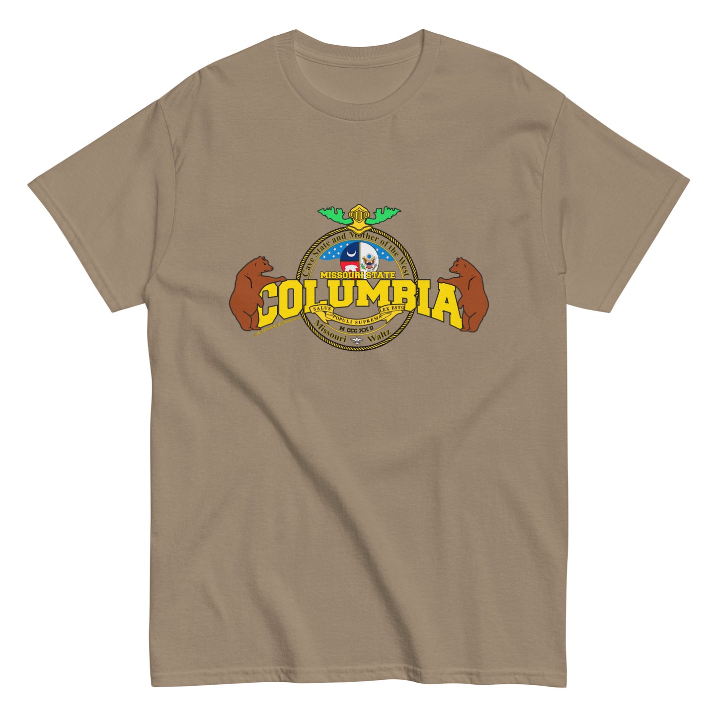 Columbia tee, Missouri State T-shirt, Comancha T-shirt,