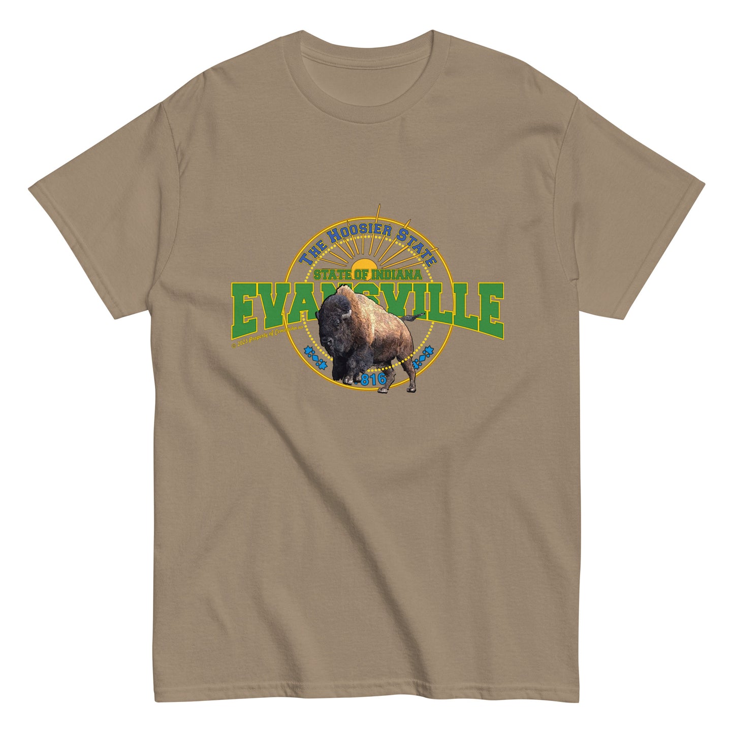 Evansville City Tee, Indiana State T-shirt,