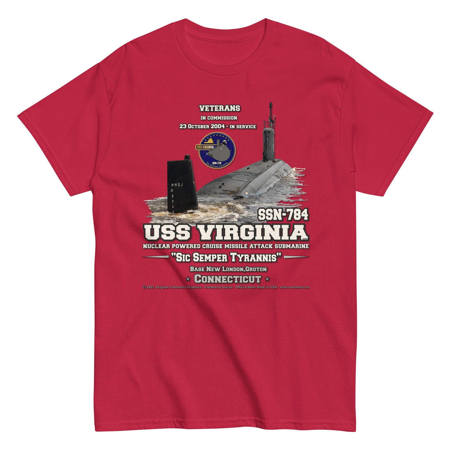 USS VIRGINIA SSN-784 Submarine T-shirt