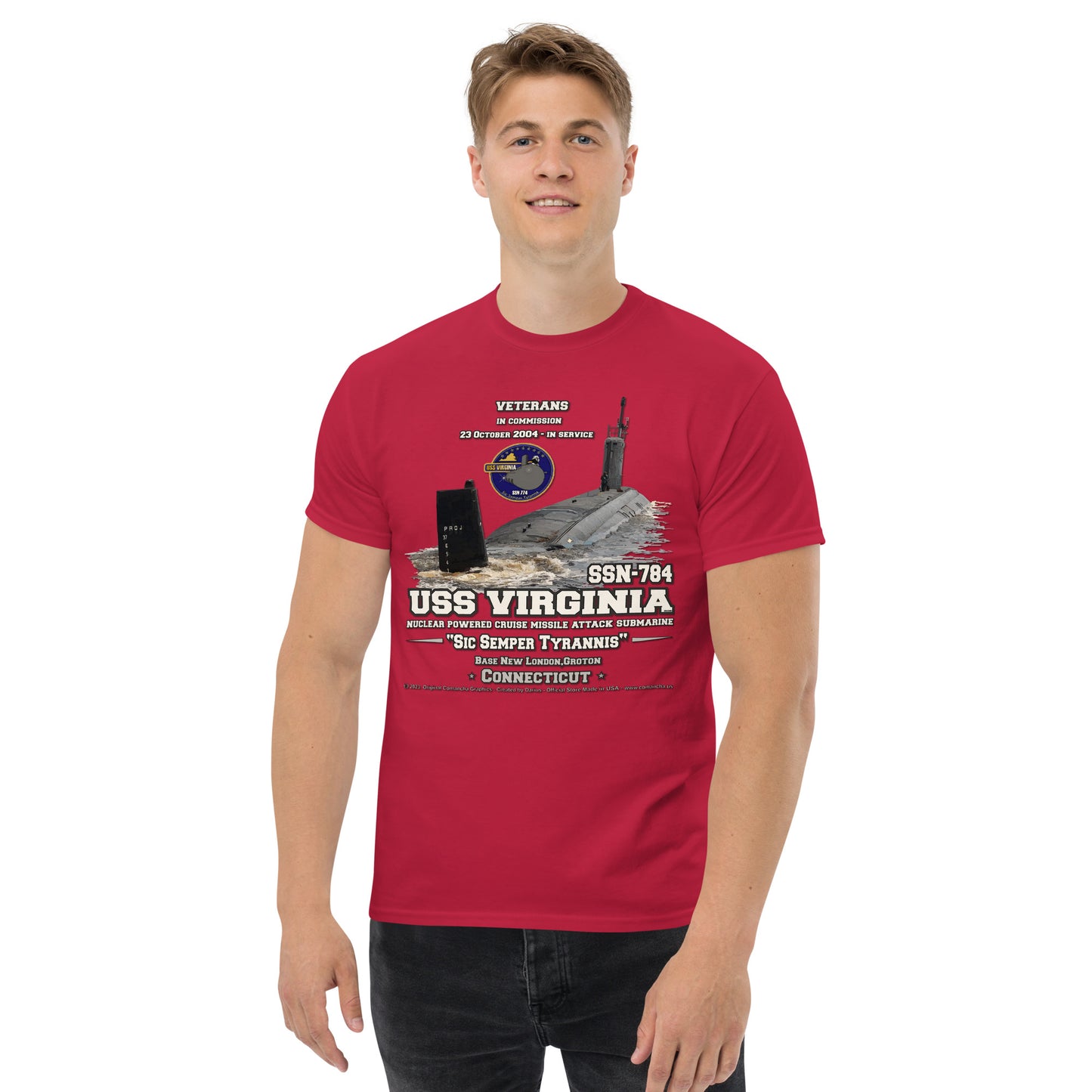 USS VIRGINIA SSN-784 Submarine T-shirt