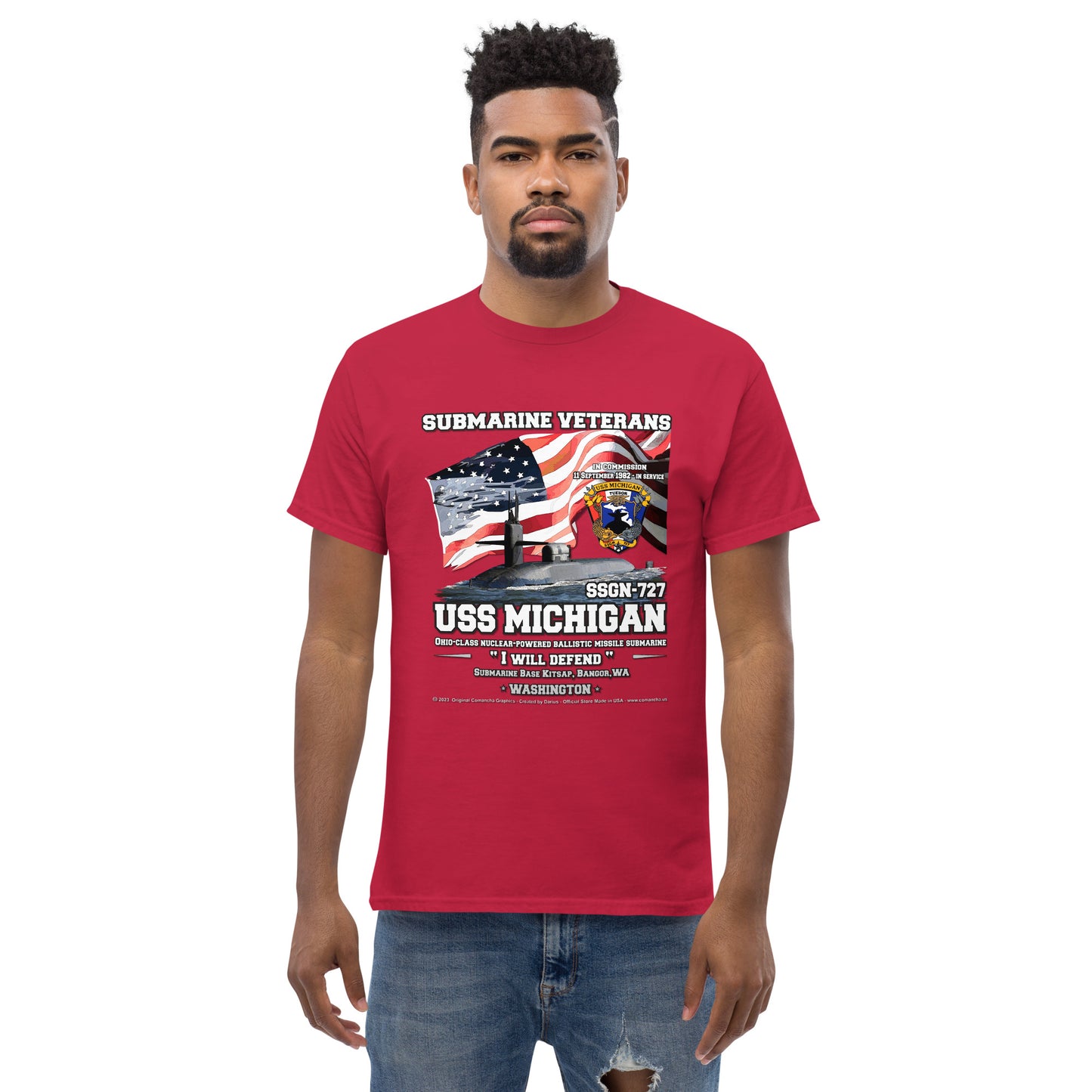 USS MICHIGAN SSGN-727 Submarine T-shirt