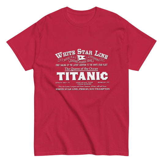 WHITE STAR LINE-Titanic Men's classic tee