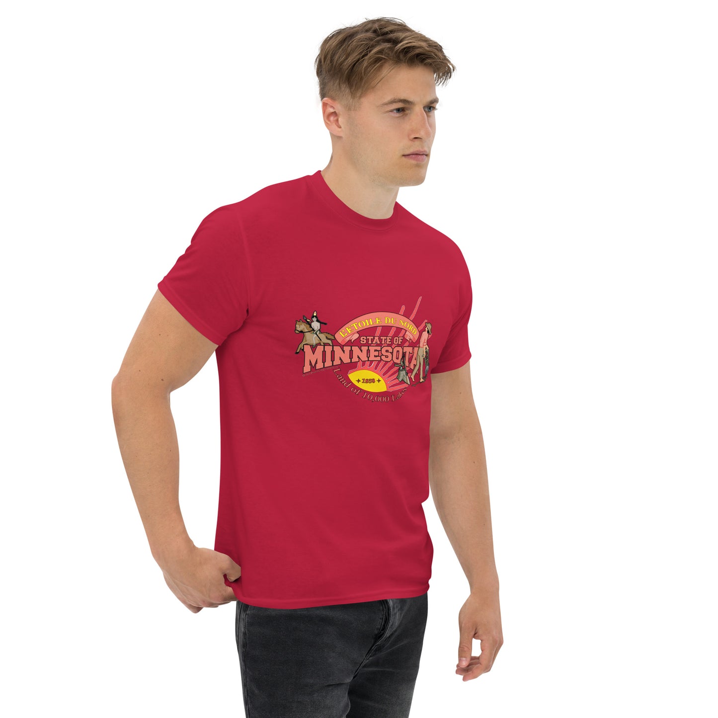 Minnesota tee, Minnesota USA T-shirt,Minnesota State T-Shirt, Comancha Graphics,