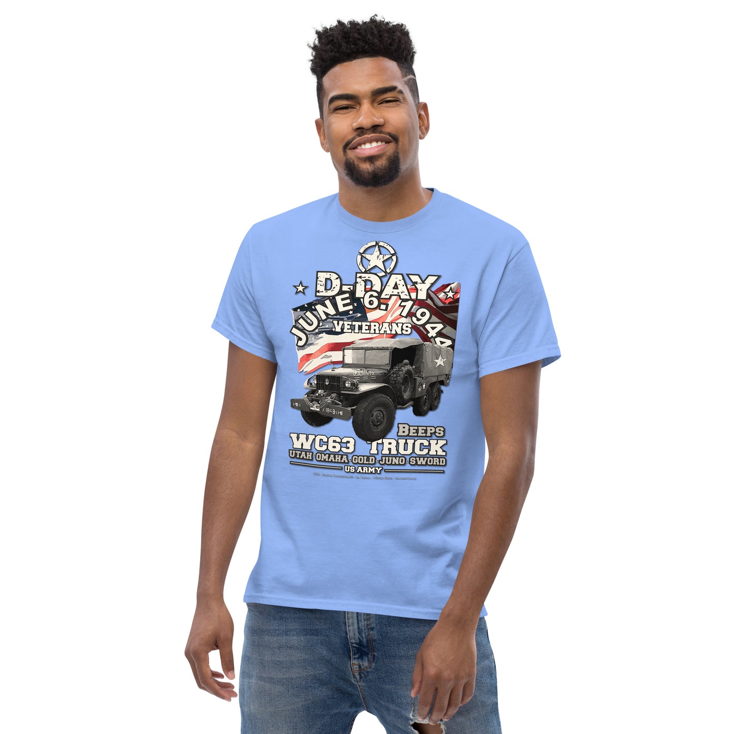 D-DAY WC63 Beeps Truck Veterans t-shirt