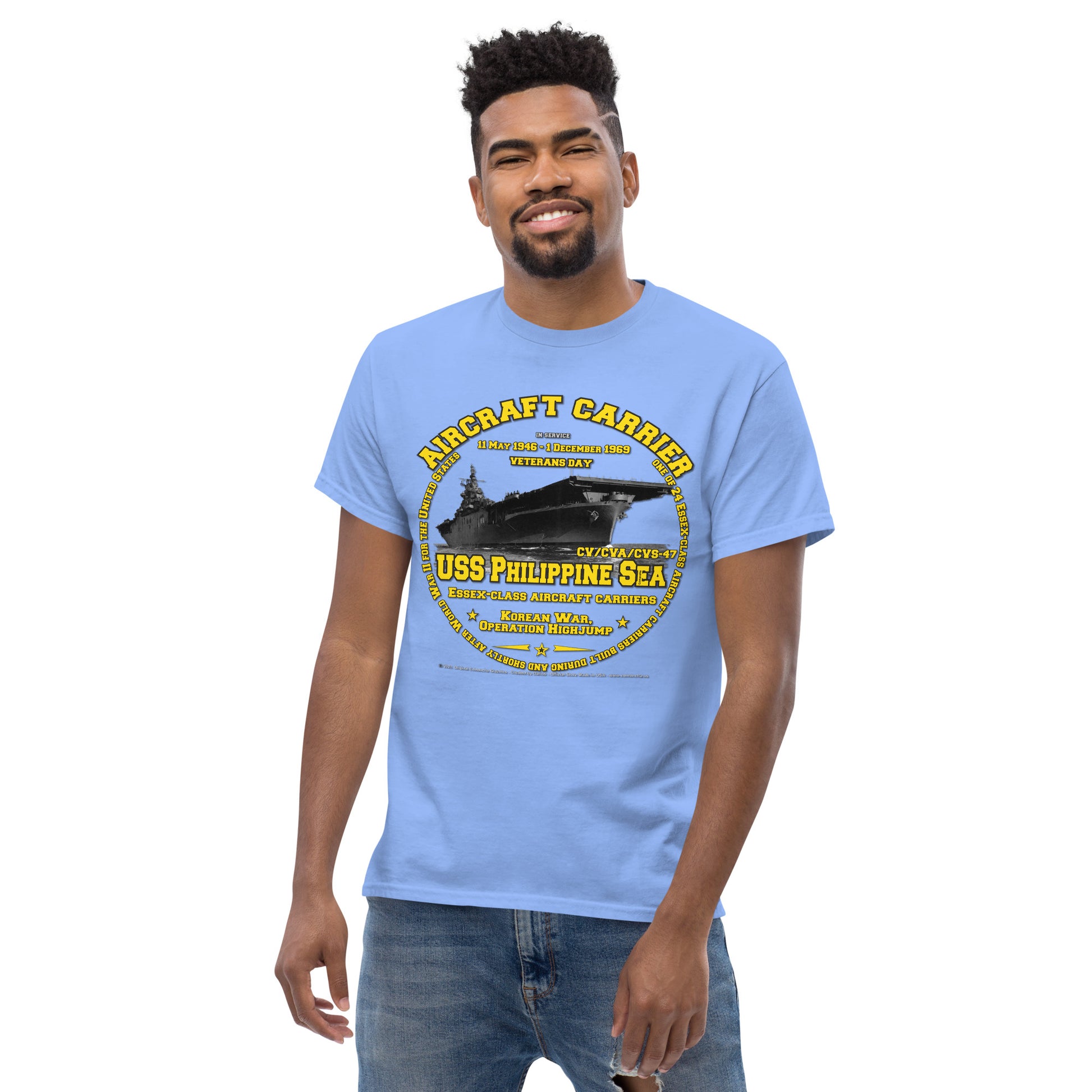 USS PHILIPPINE SEA CV-47 Aircraft Veterans Veterans Classic T-Shirt, Comancha T-shirts