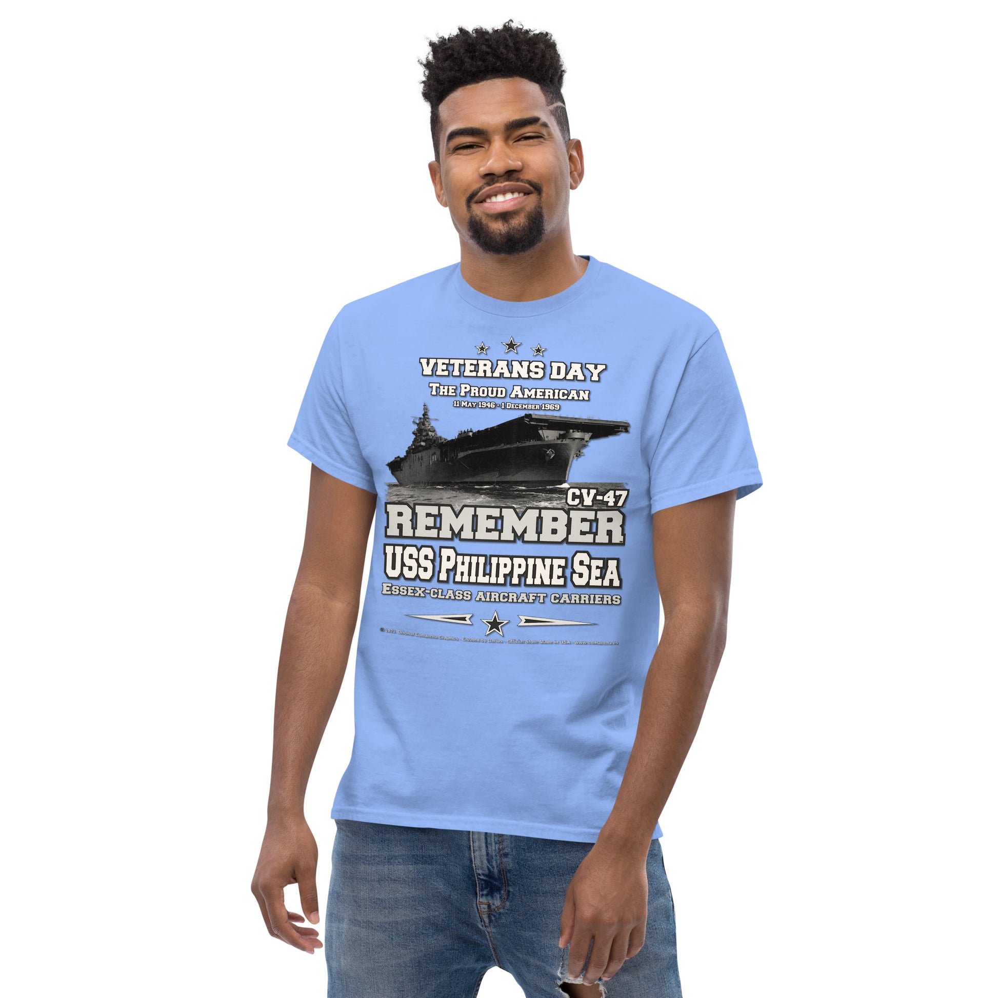 USS PHILIPPINE SEA CV-47 Aircraft Veterans Veterans Classic T-Shirt, Comancha T-shirts