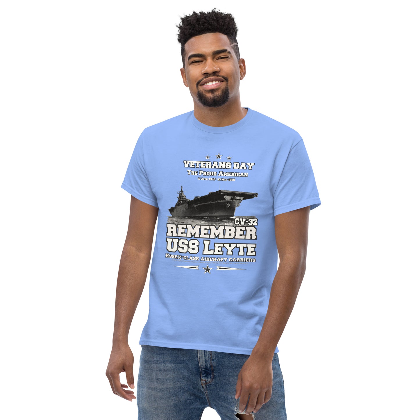 USS LEYETE CV-32 Aircraft Carrier Veterans T-Shirt, Comancha T-Shirts,