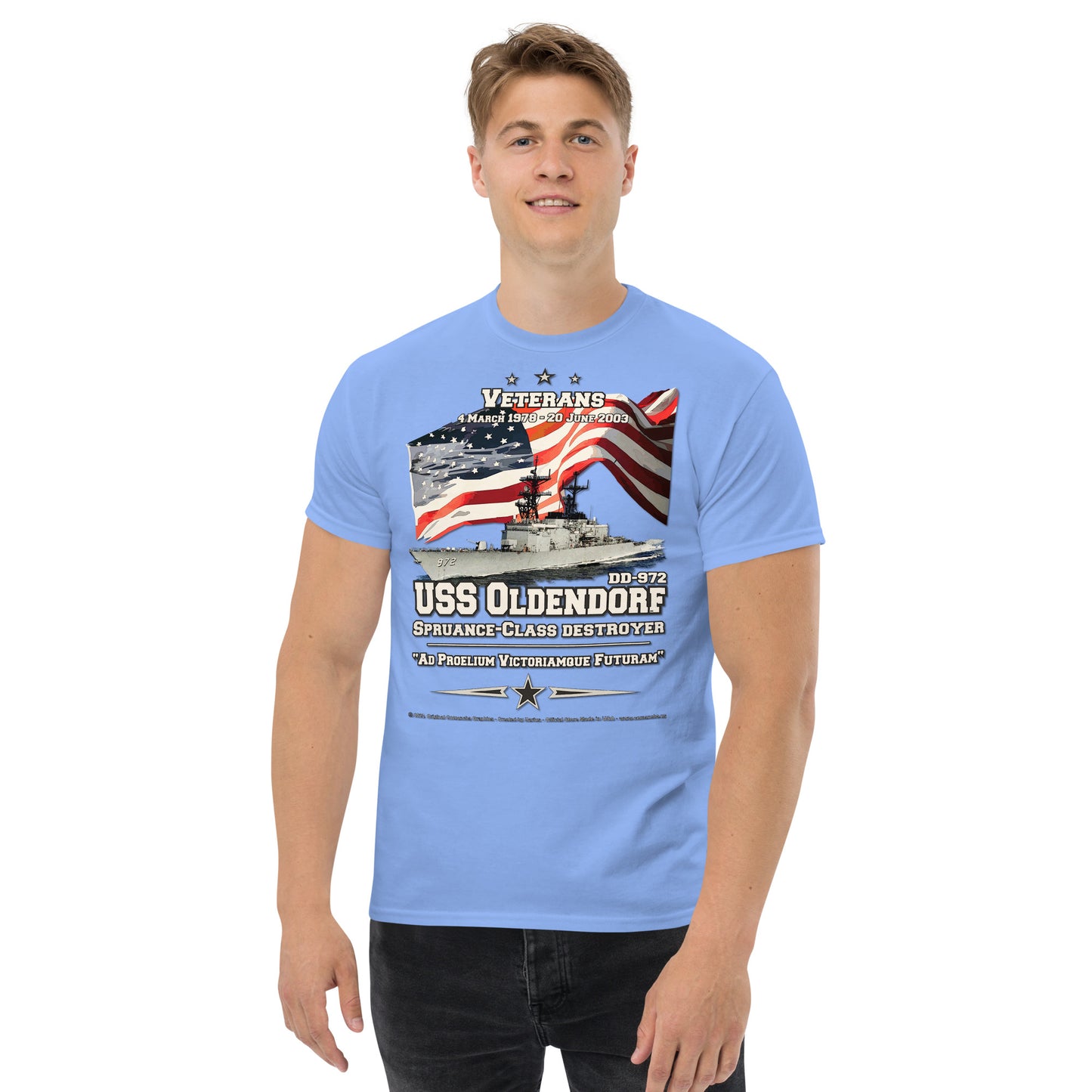 USS OLDENDORF DD-972 Destroyer t-shirt