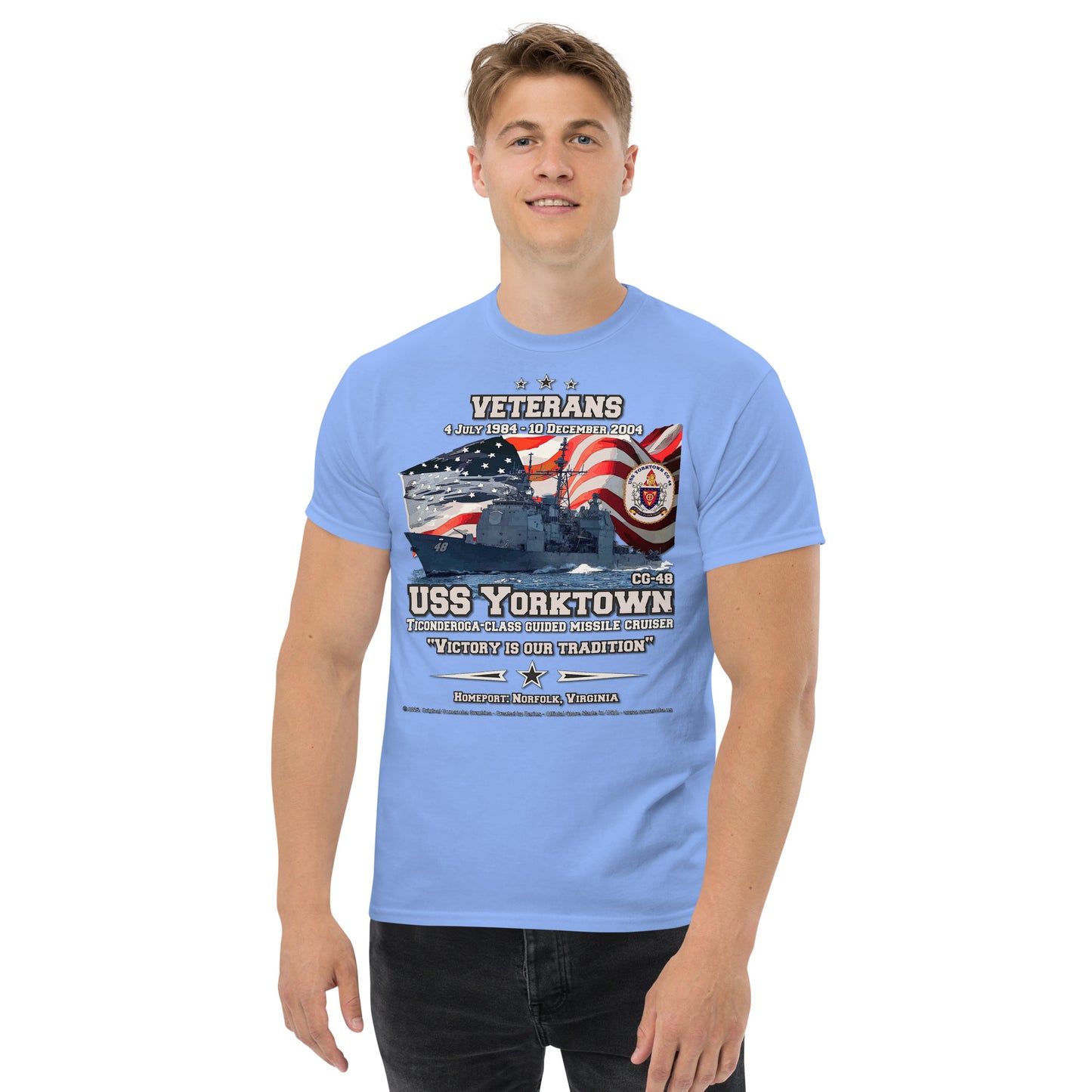 USS YORKTOWN CG-48 Missile Cruiser T-shirt,