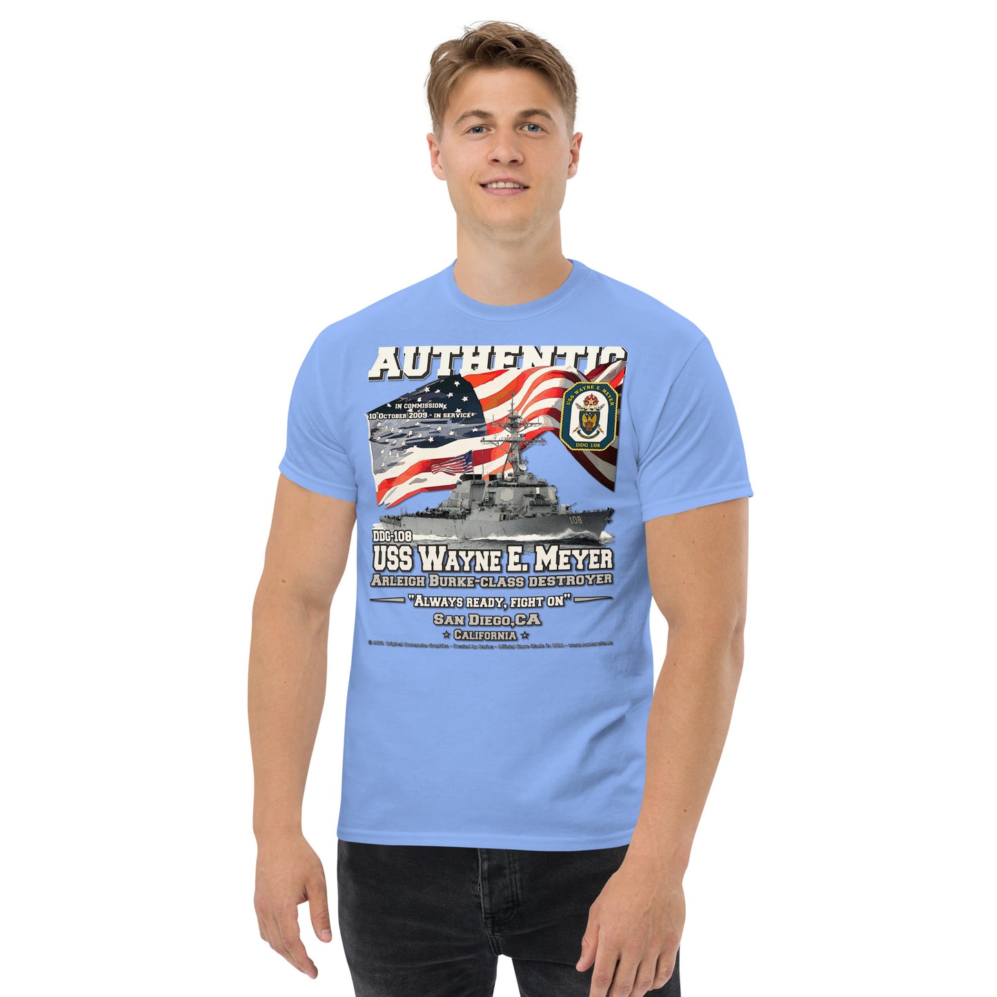 USS Wayne Meyer DDG-108 Destroyer t-shirt