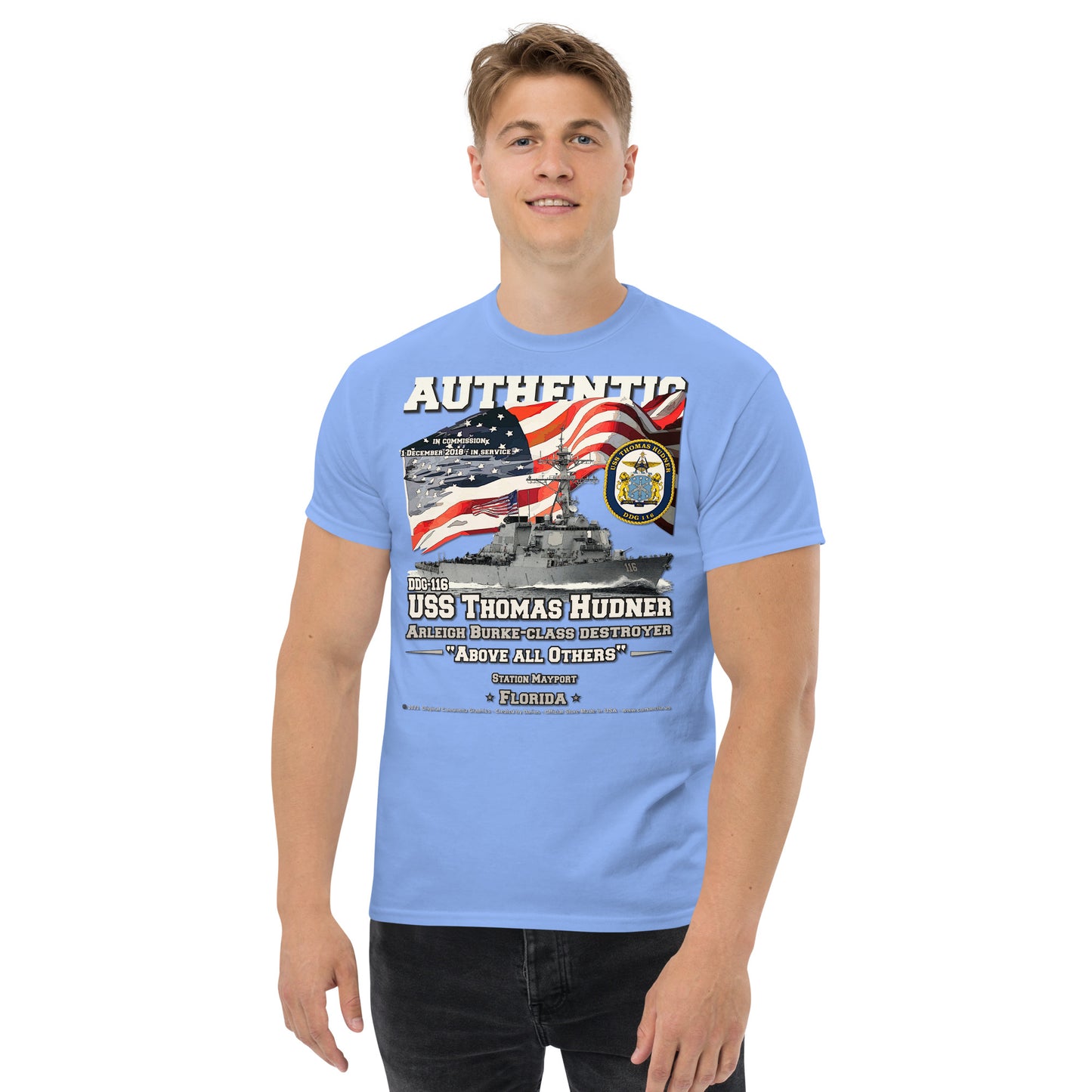 USS THOMAS HUDNER DDG-116 Destroyer t-shirt