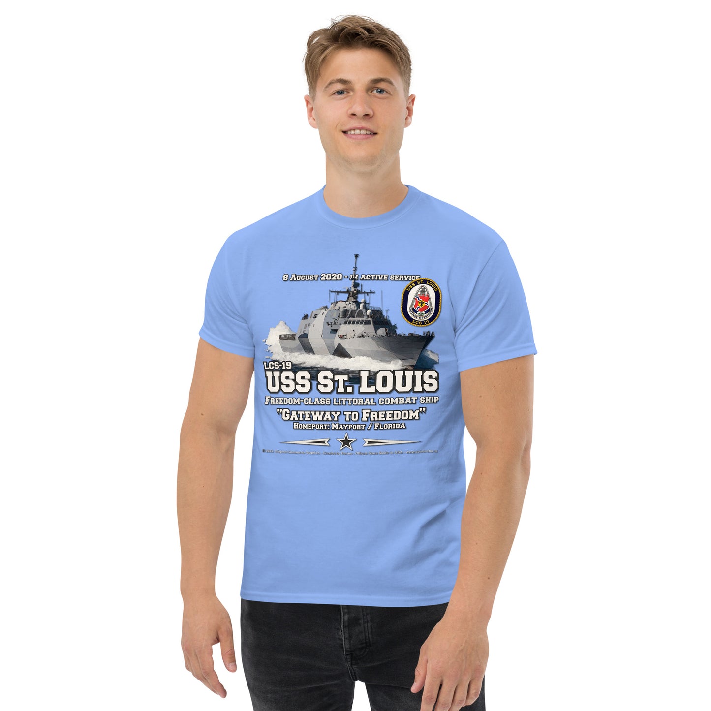 USS ST. LOUIS LCS-19 Littoral Combat Ship t-shirt