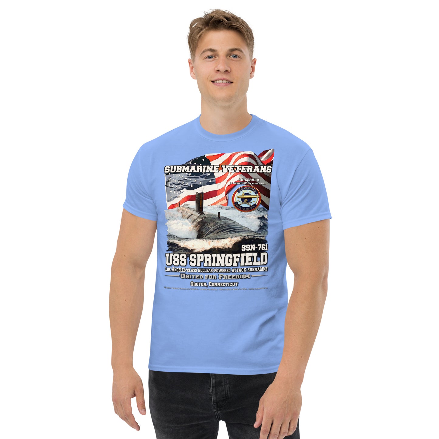 USS SPRINGFIELD SSN-761 Submarine t-shirt