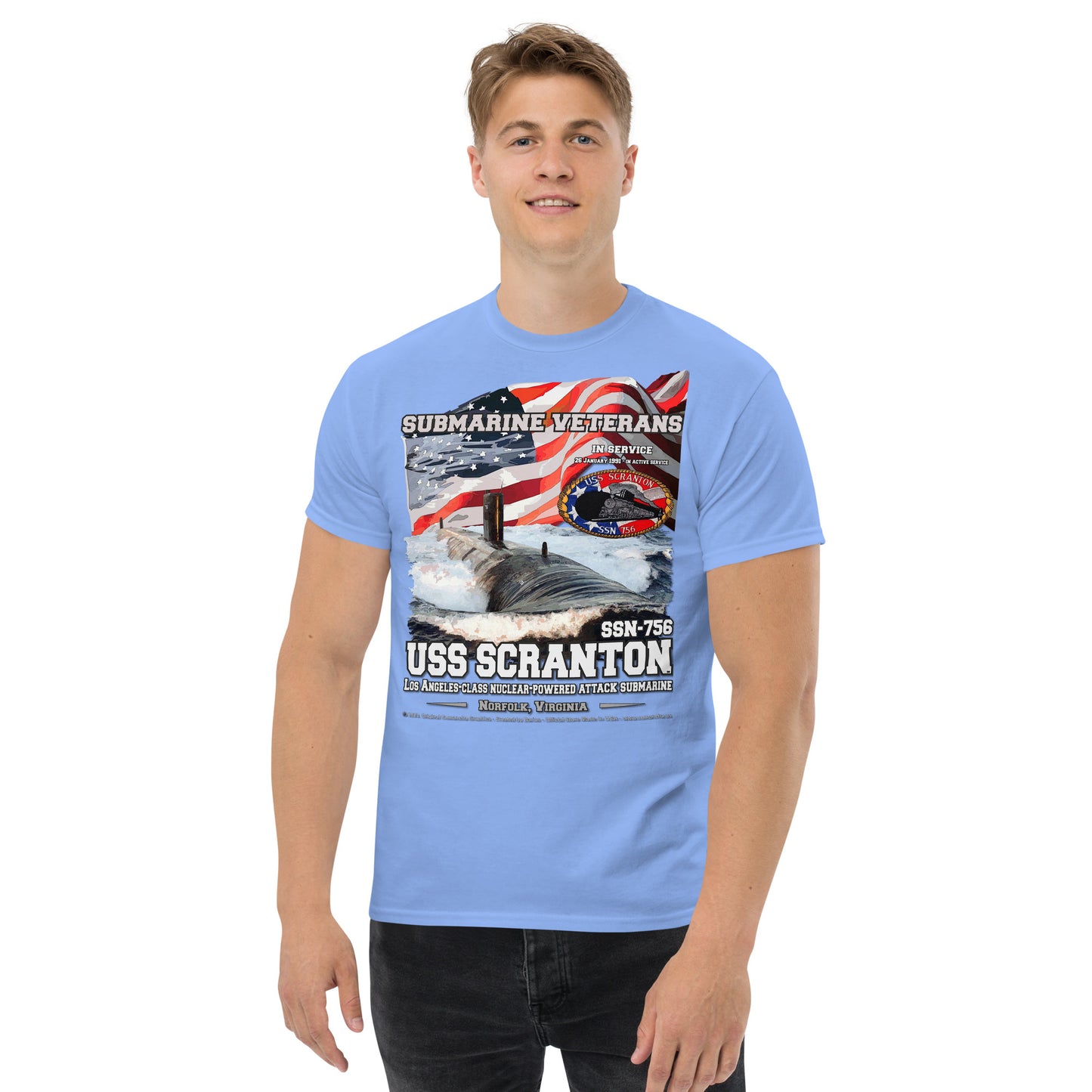 USS SCRANTON SSN-756 Submarine t-shirt