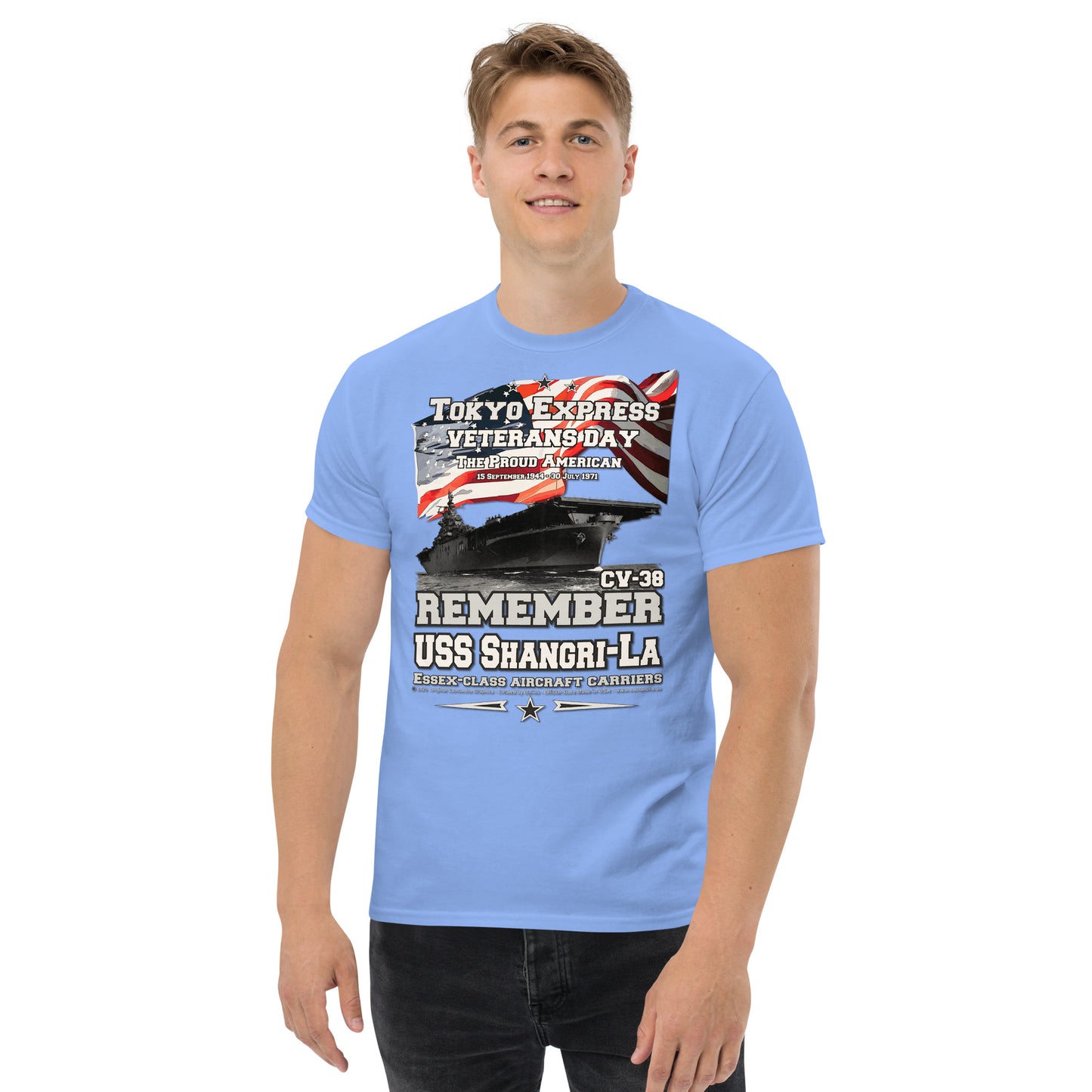 USS SHANGRI-LA CV-38 Aircraft Carrier Shipmates T-shirt