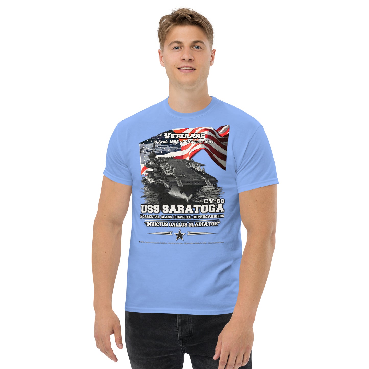 USS SARATOGA CV-60 Aircraft Carrier t-shirt