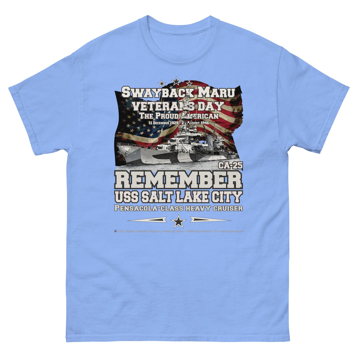 USS SALT LAKE CITY SSN-716 Heavy Cruiser t-shirt