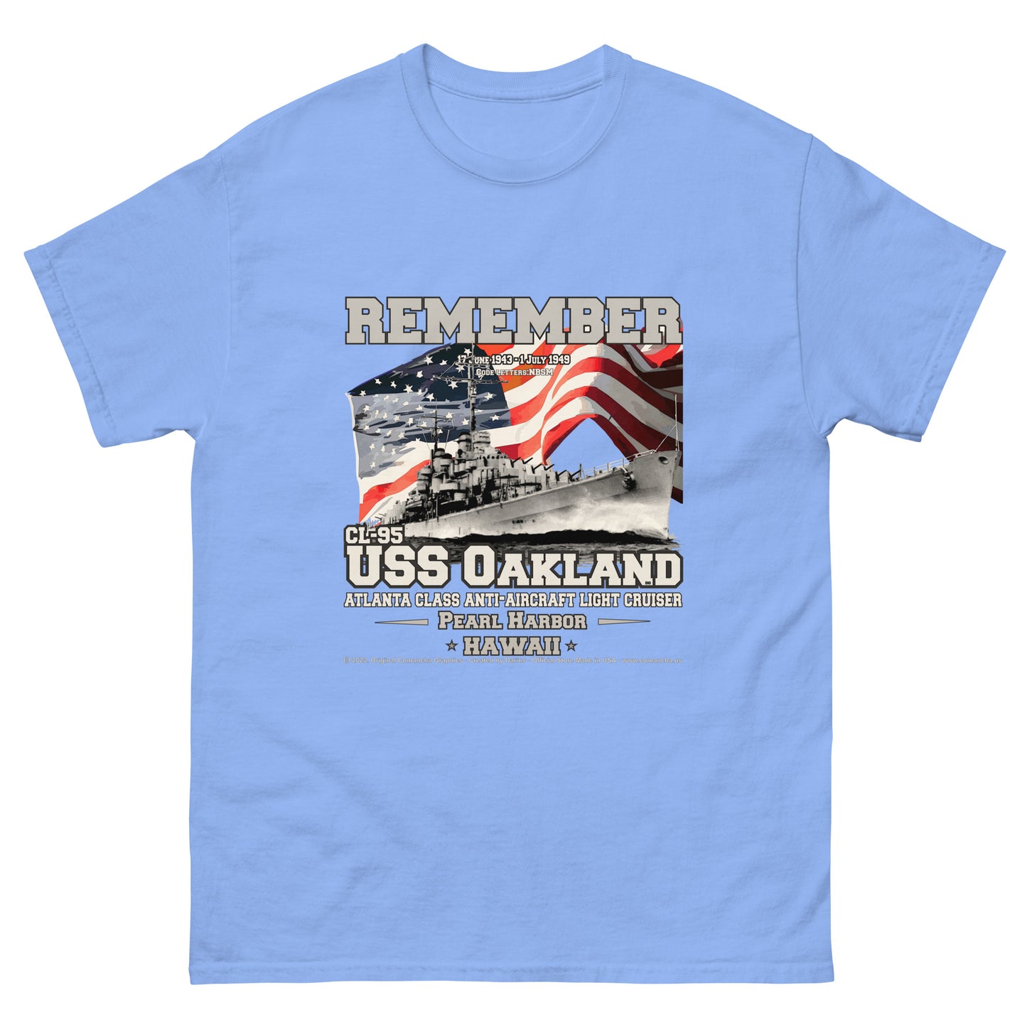 USS OAKLAND CL-95 Light Cruiser T-shirt
