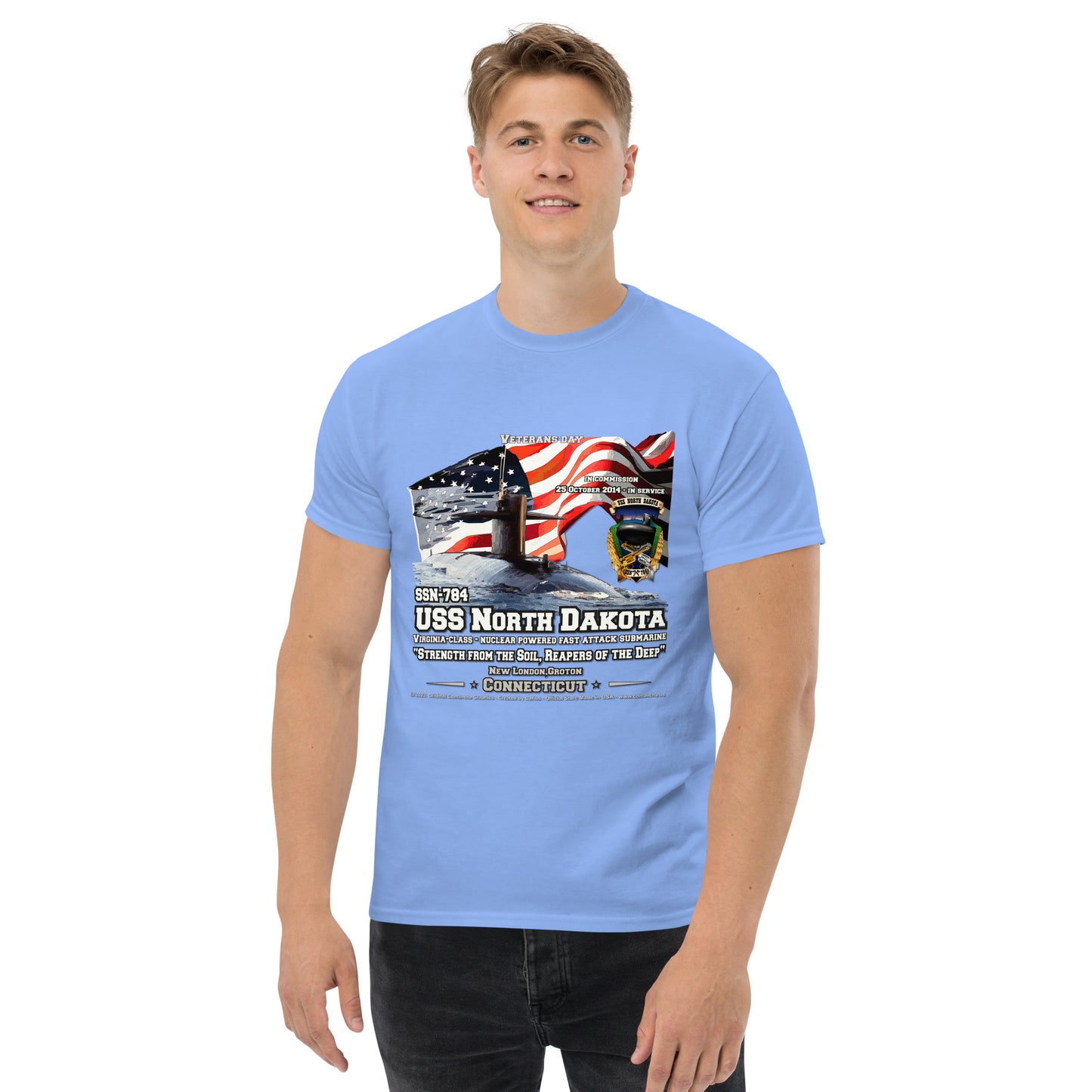 USS NORTH DAKOTA SSN-784 Submarine T-shirt