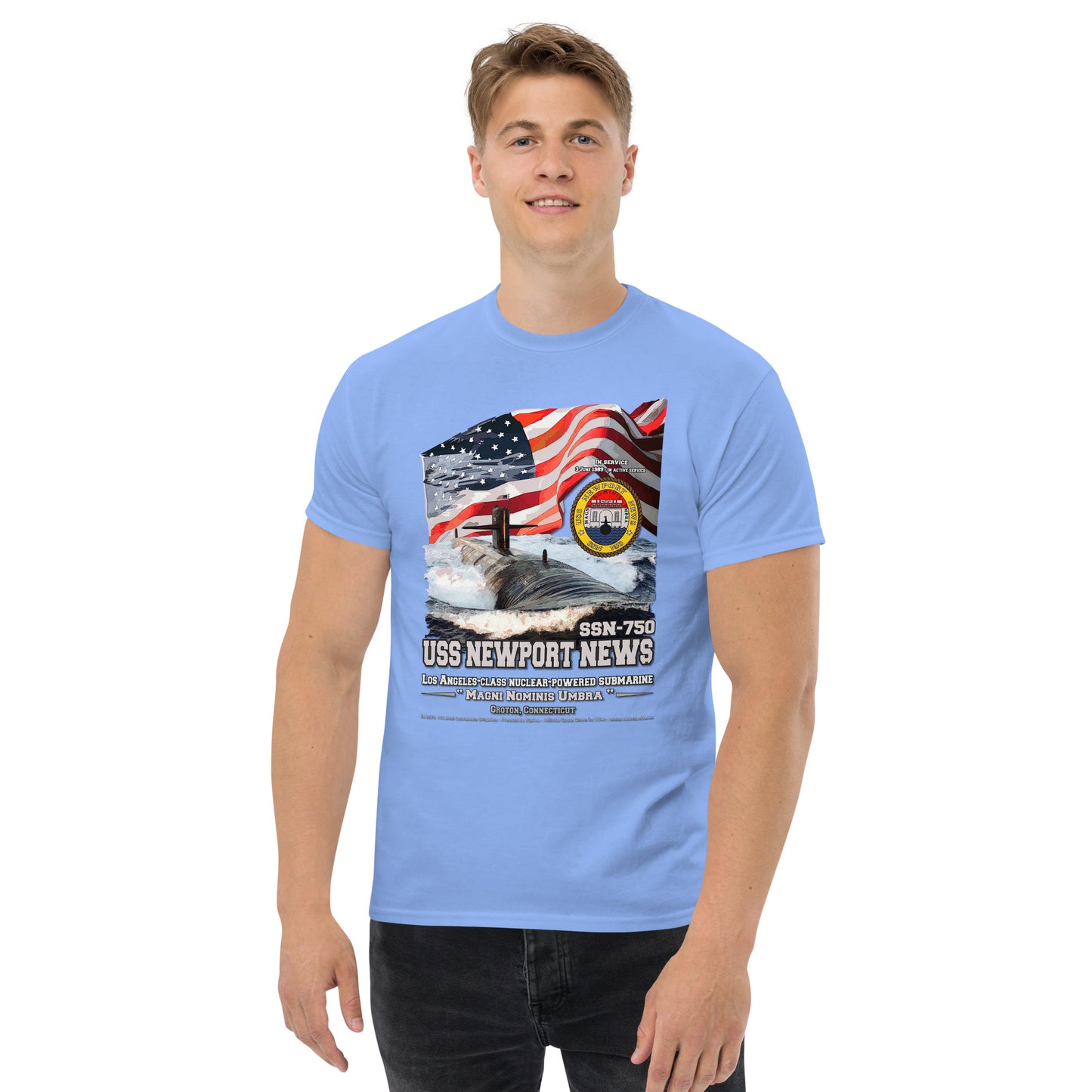 USS NEWPORT NEWS SSN-750 Submarine Veterans Day T-shirt, Comancha,
