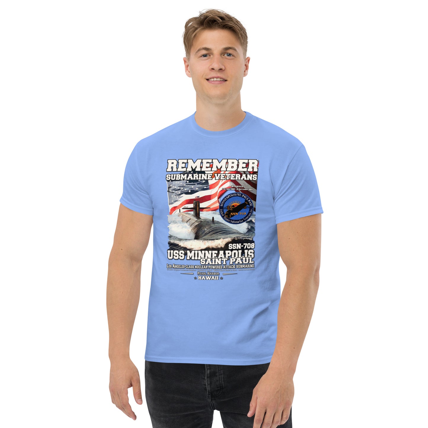 USS MINNEAPOLIS SSN-708 Submarine T-Shirt