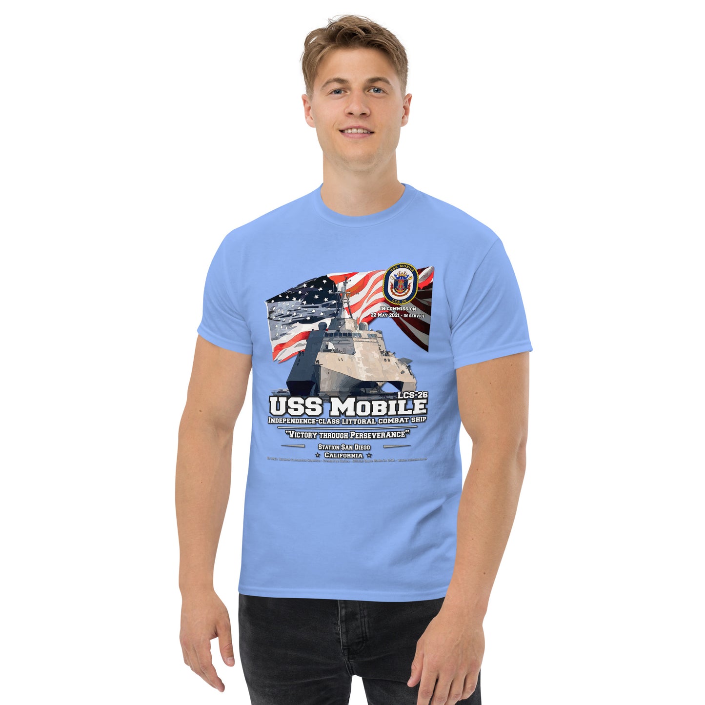 USS MOBILE LCS-26 T-Shirt, Comancha T-shirts,