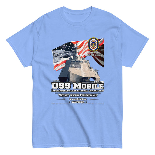 USS MOBILE LCS-26 T-Shirt, Comancha T-shirts,