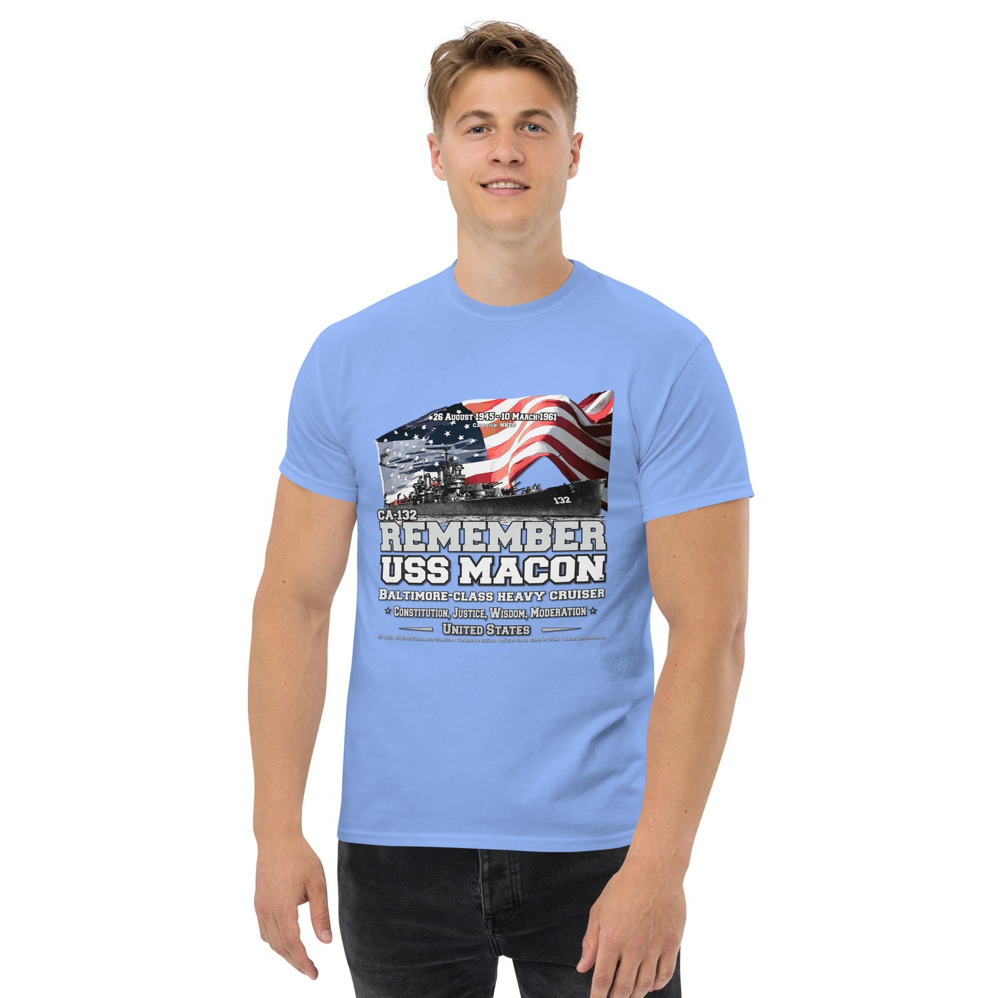 USS MACON CA-132 Heavy Cruiser T-Shirt