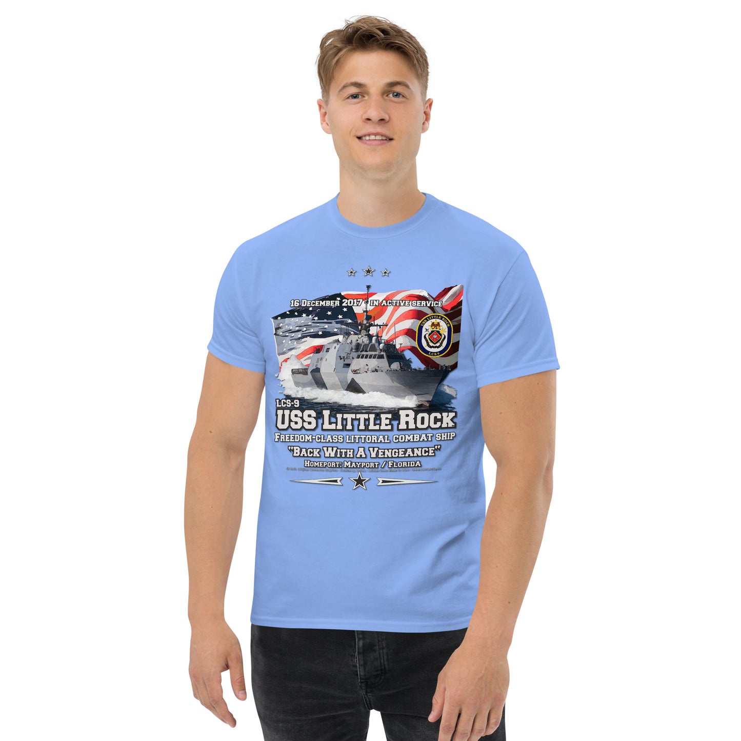 USS LITTLE ROCK LCS-9 Littoral Combat Ship T-Shirt, Comancha T-shirt,