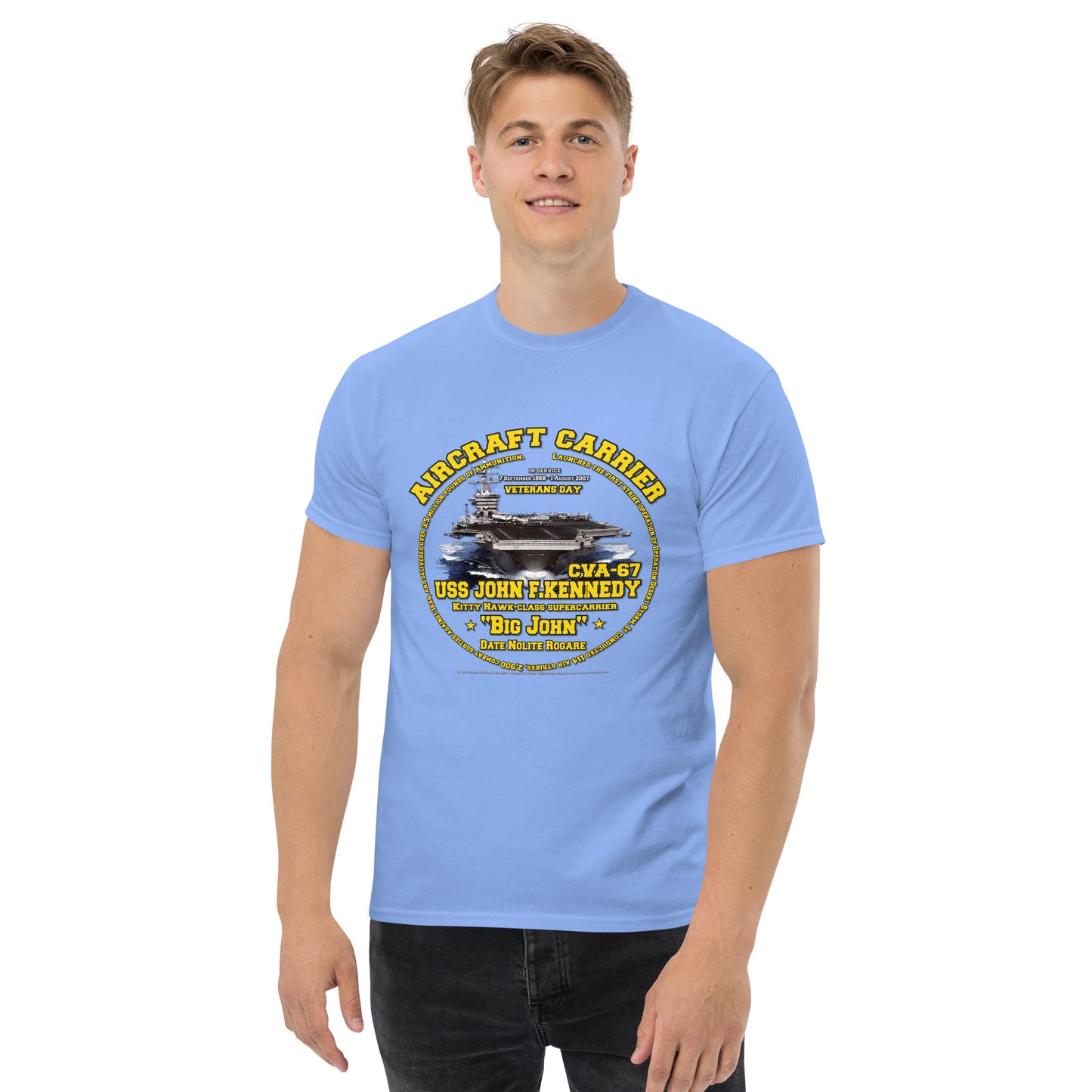 USS JOHN F.KENNEDY CVA-67 Aircraft Carrier T-Shirt