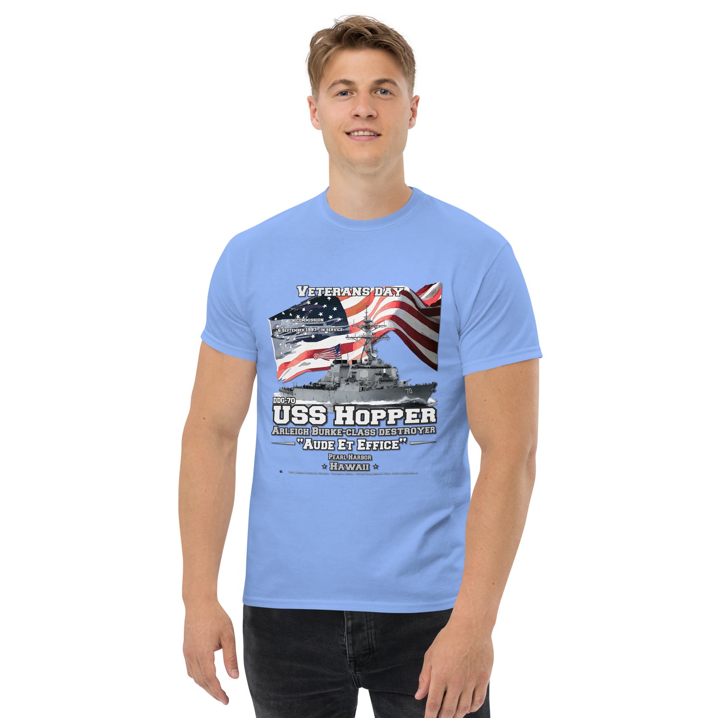 USS HOPPER DDG-70 Destroyer T-Shirt