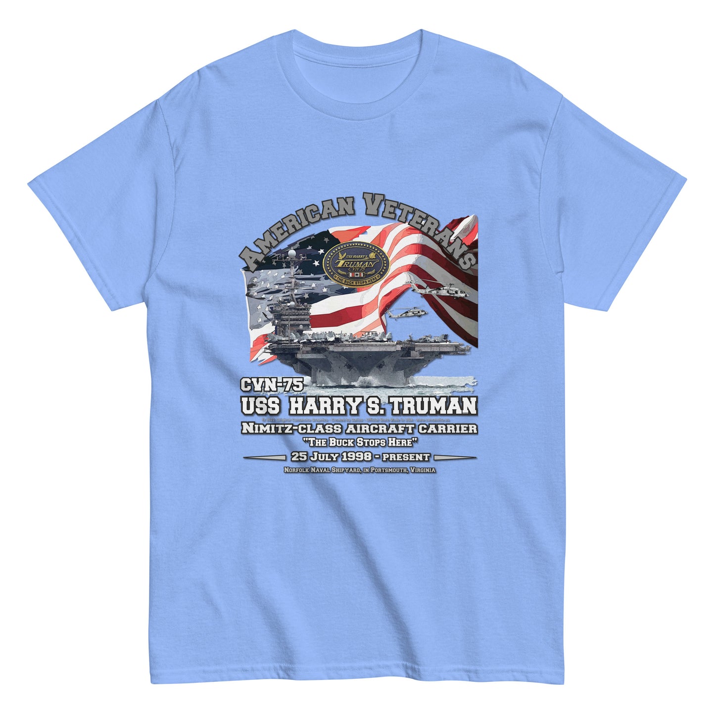 USS HARRY TRUMAN CVN-75 Aircraft Carrier Veterans Classic T-shirt, Comancha.us, USS HARRY TRUMAN CVN-75 t-shirt, Aircraft Carrier t-shirt, Veterans Classic T-shirt, Comancha.us, Navy T-Shirt,Navy ship tee,