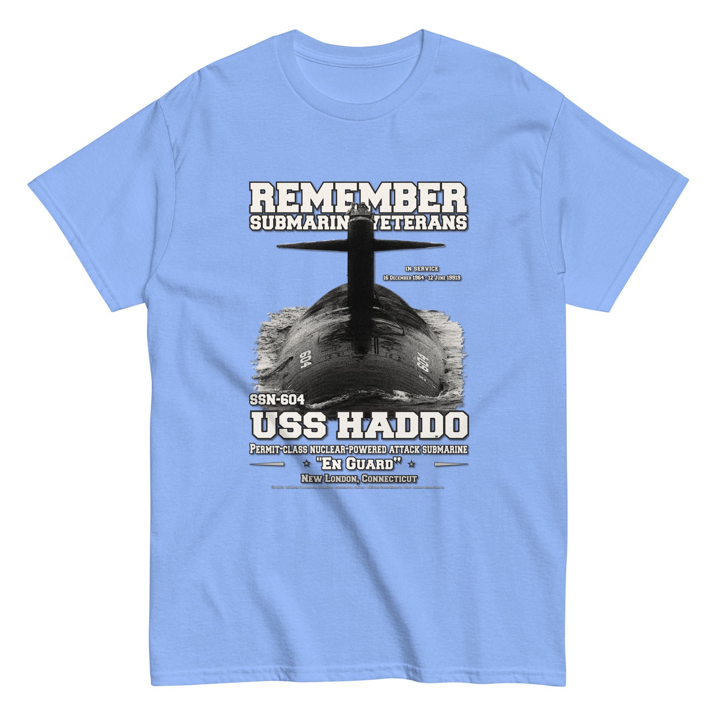 USS HADDO SSN-604 tee, Submarine Veterans Classic T-shirt, Comancha T-shirts Store,