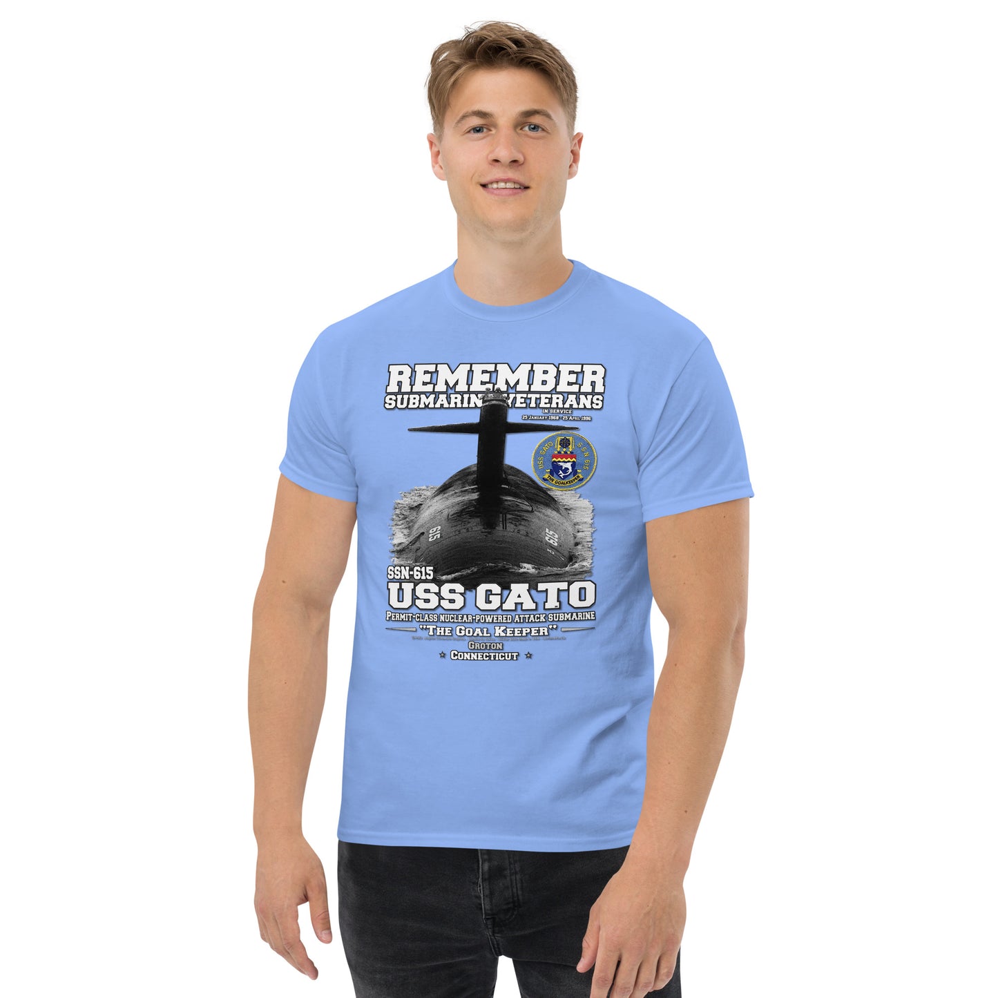 USS GATO SSN-615 Submarine Shipmates t-shirt