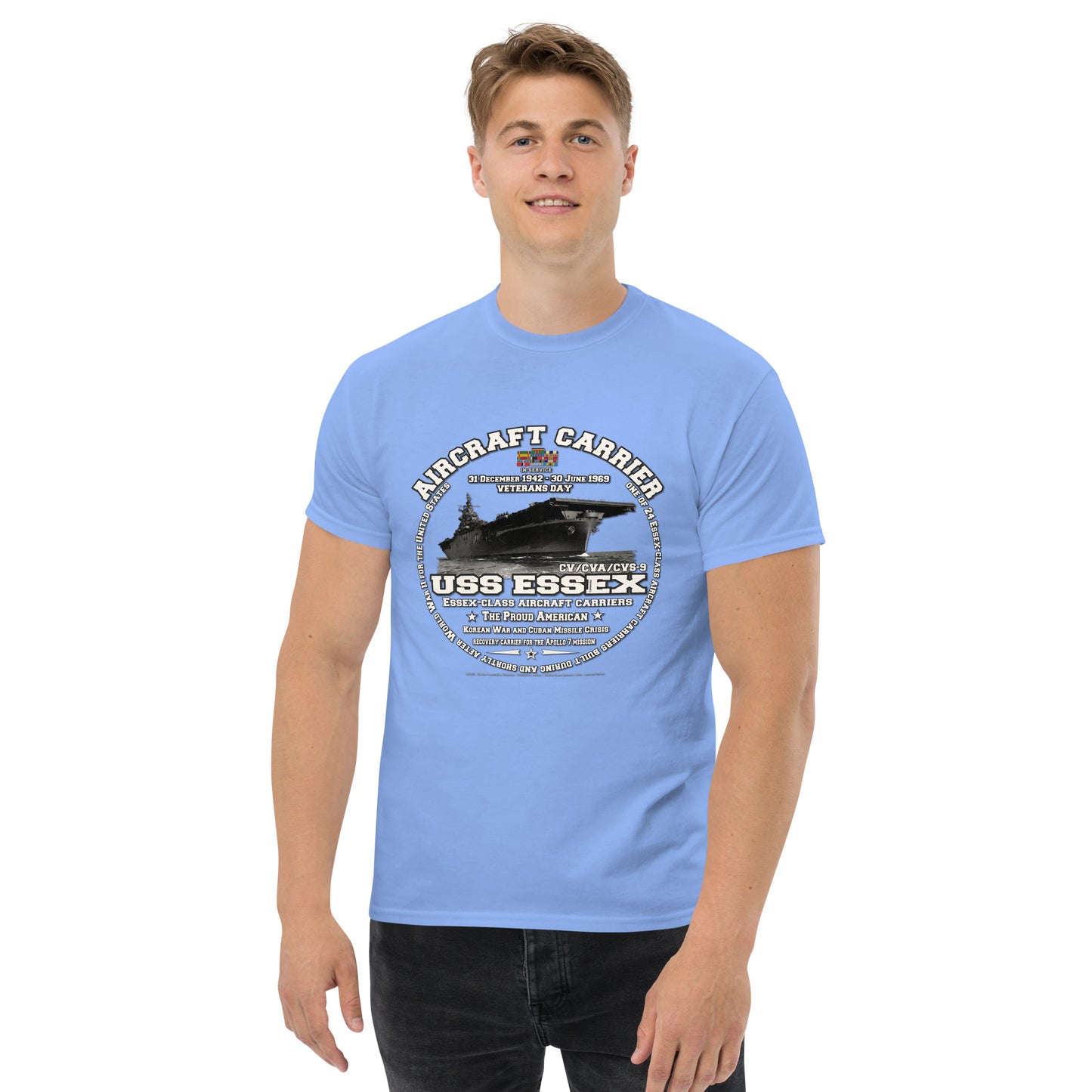USS ESSEX CV-9 Aircraft Carrier Shipmates T-shirt