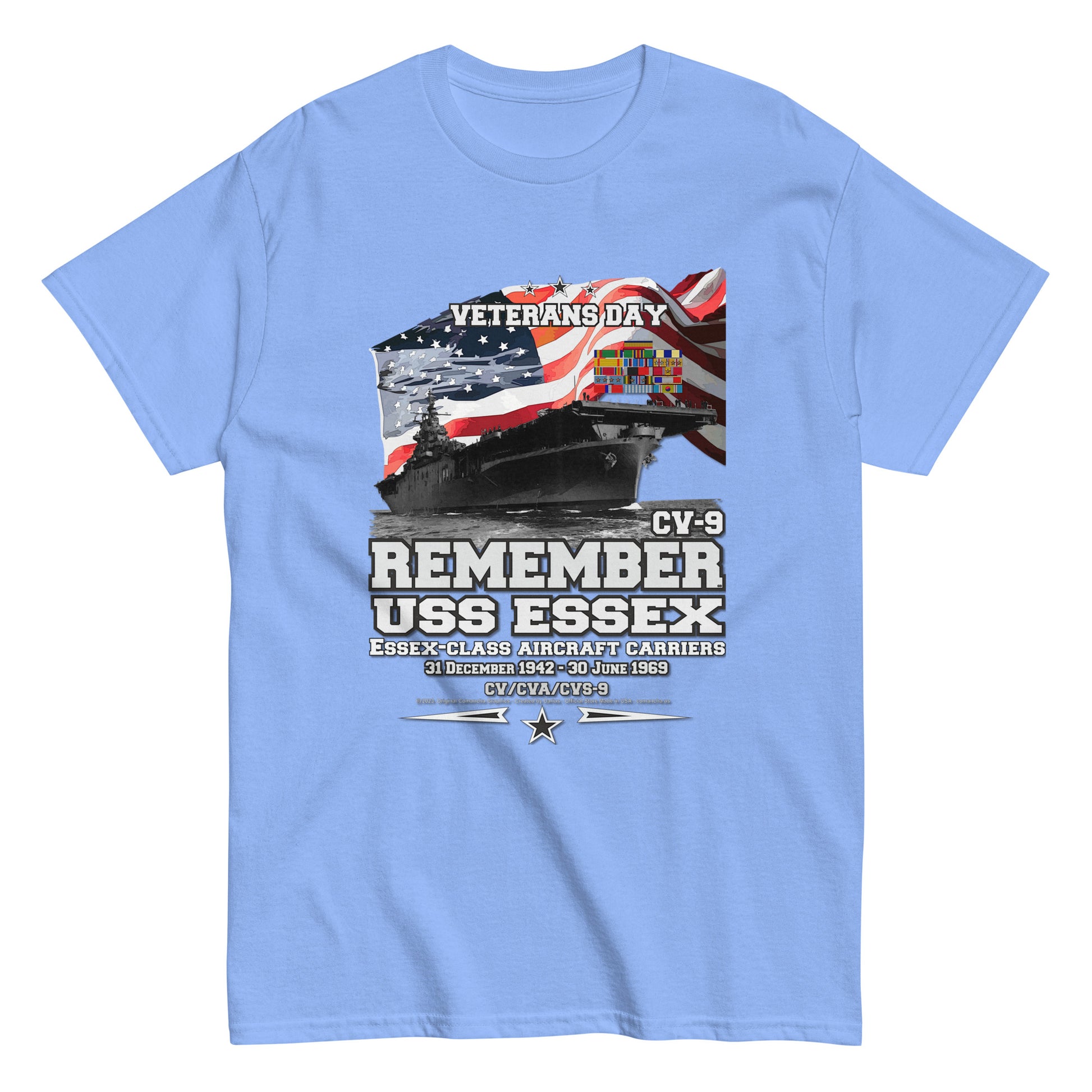 USS ESSEX CV-9 tee, USS ESSEX CV-9 navy veterans tee, USS ESSEX CV-9 veterans tee,USS ESSEX CV-9 Aircraft Carrier Veterans Classic Tee, USS ESSEX Navy Vetrans,