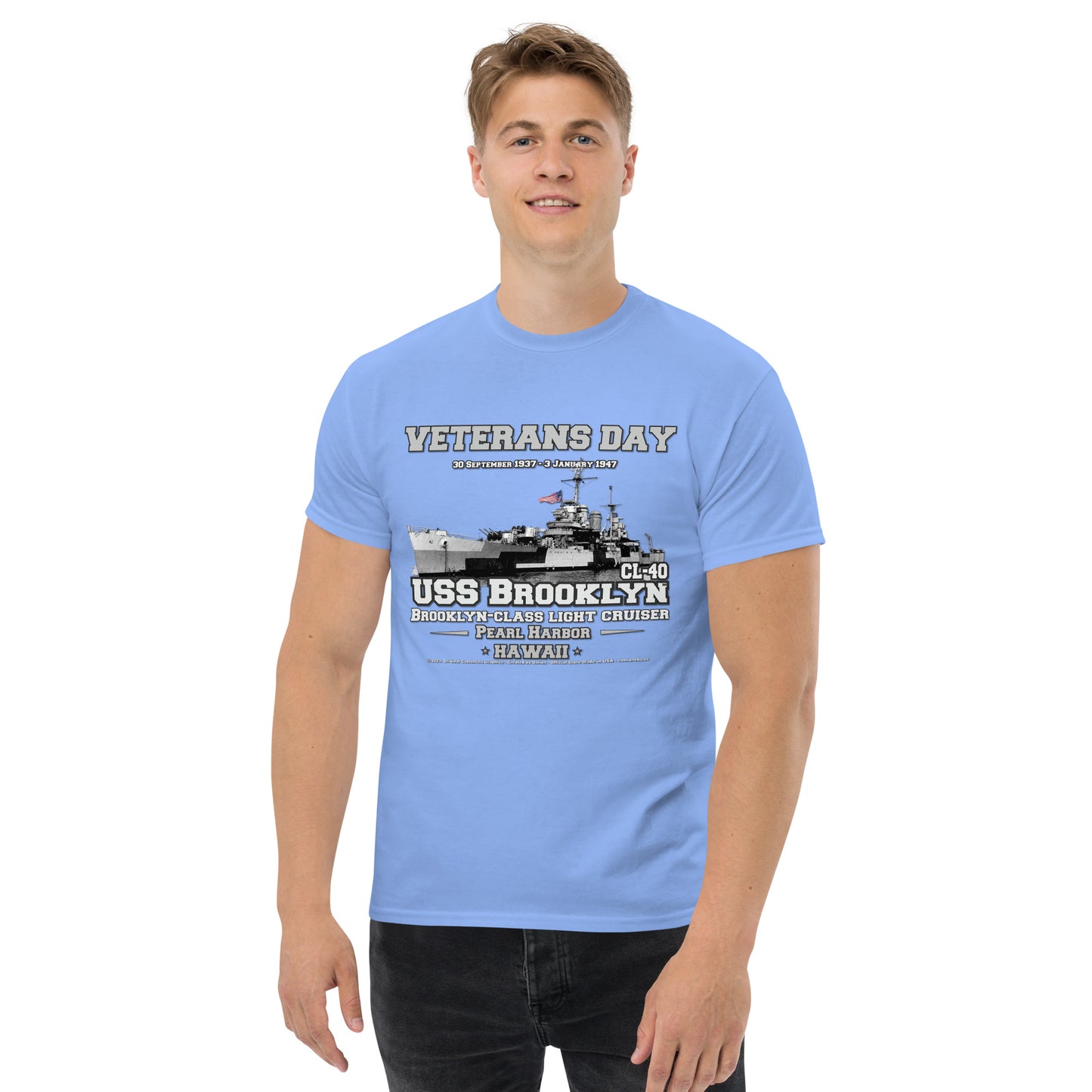 USS BROOKLYN t-shirt,USS BROOKLYN CL-40 t-shirt, Light Cruiser Veterans Unisex t-shirt, Navy Veterans T-shirts,